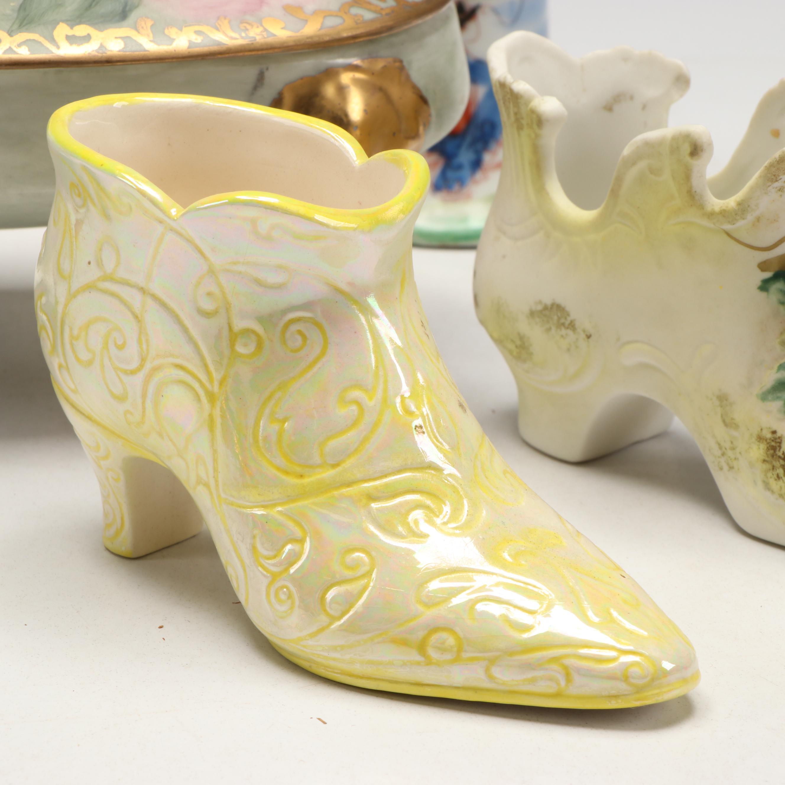 Balenciaga "Quadrille" Perfume Bottle, Copper Plate Baby Shoe, and More