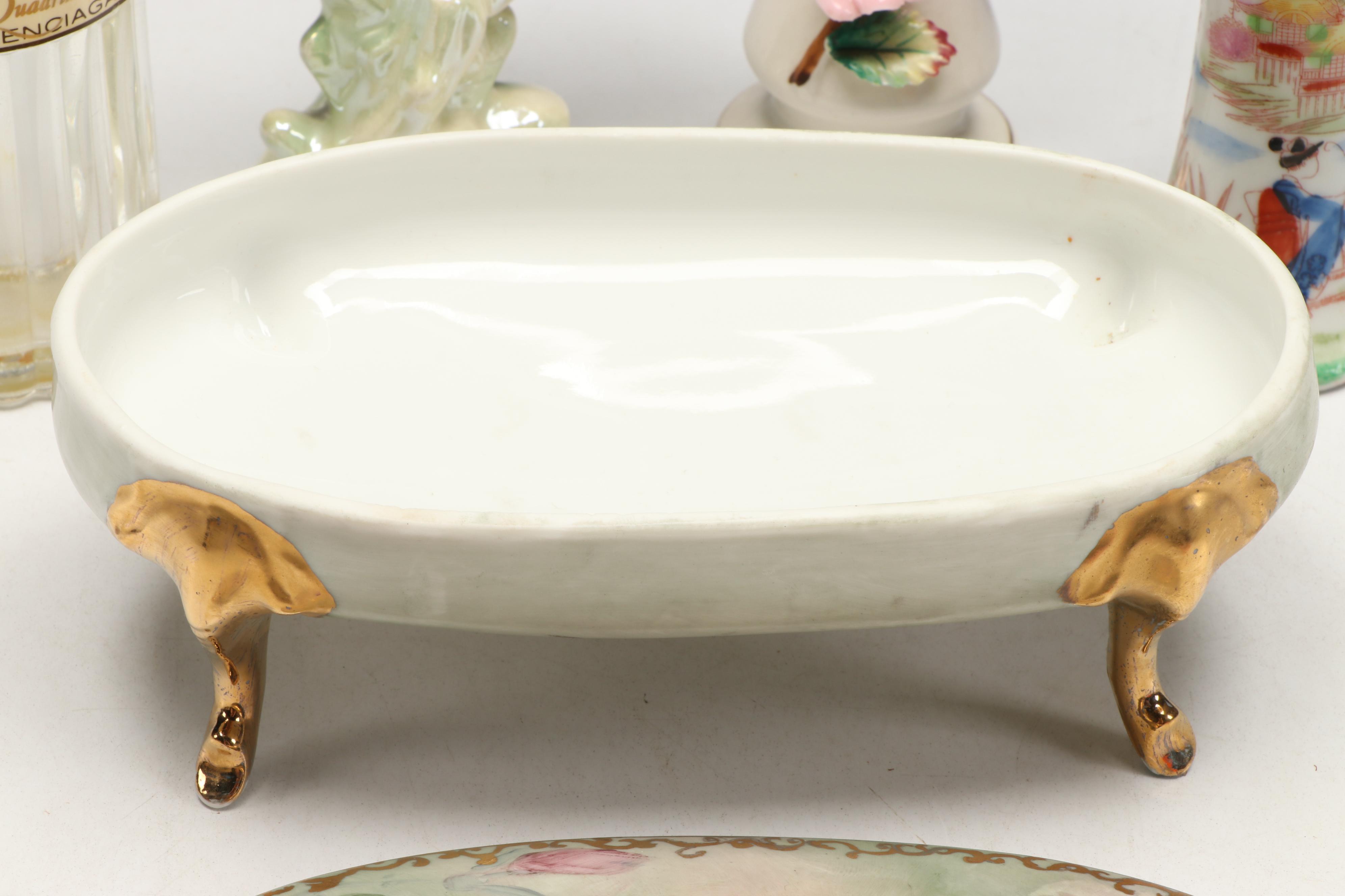 Balenciaga "Quadrille" Perfume Bottle, Copper Plate Baby Shoe, and More