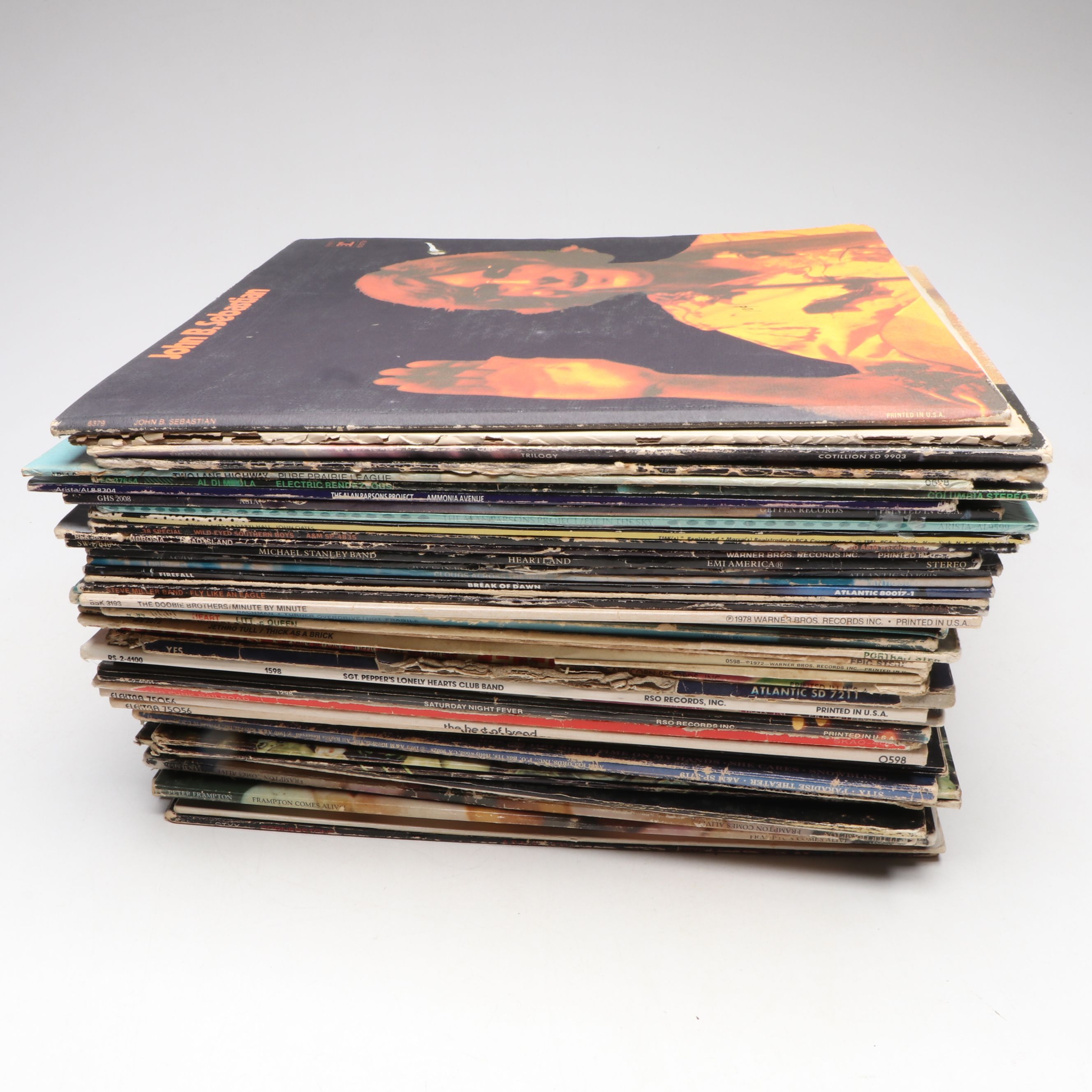 ABBA, The Rolling Stones, Styx, Grand Funk, and More Vinyl Record Albums