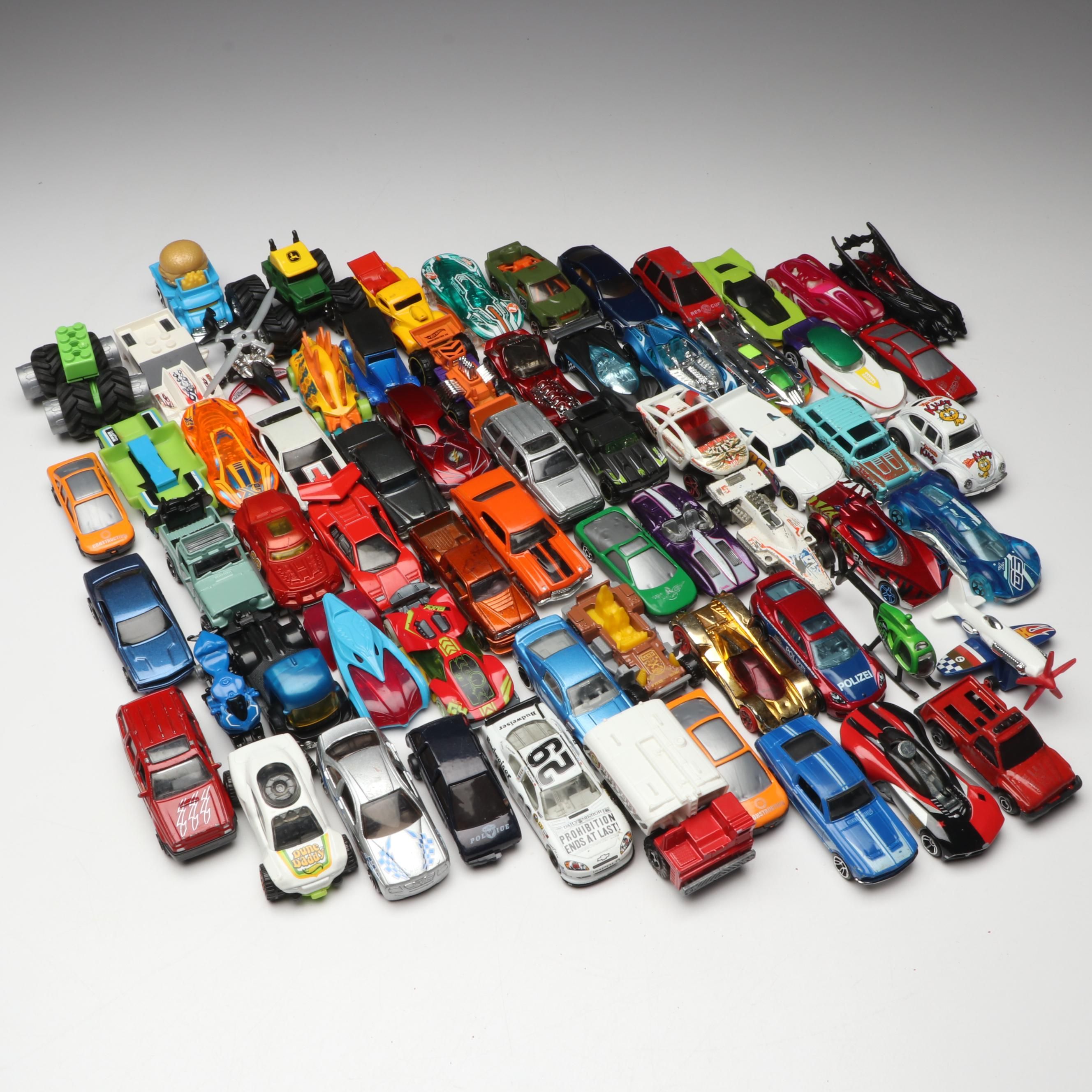 Mattel Hot Wheels Batmobile and Joker Car, More Diecast Toy Cars