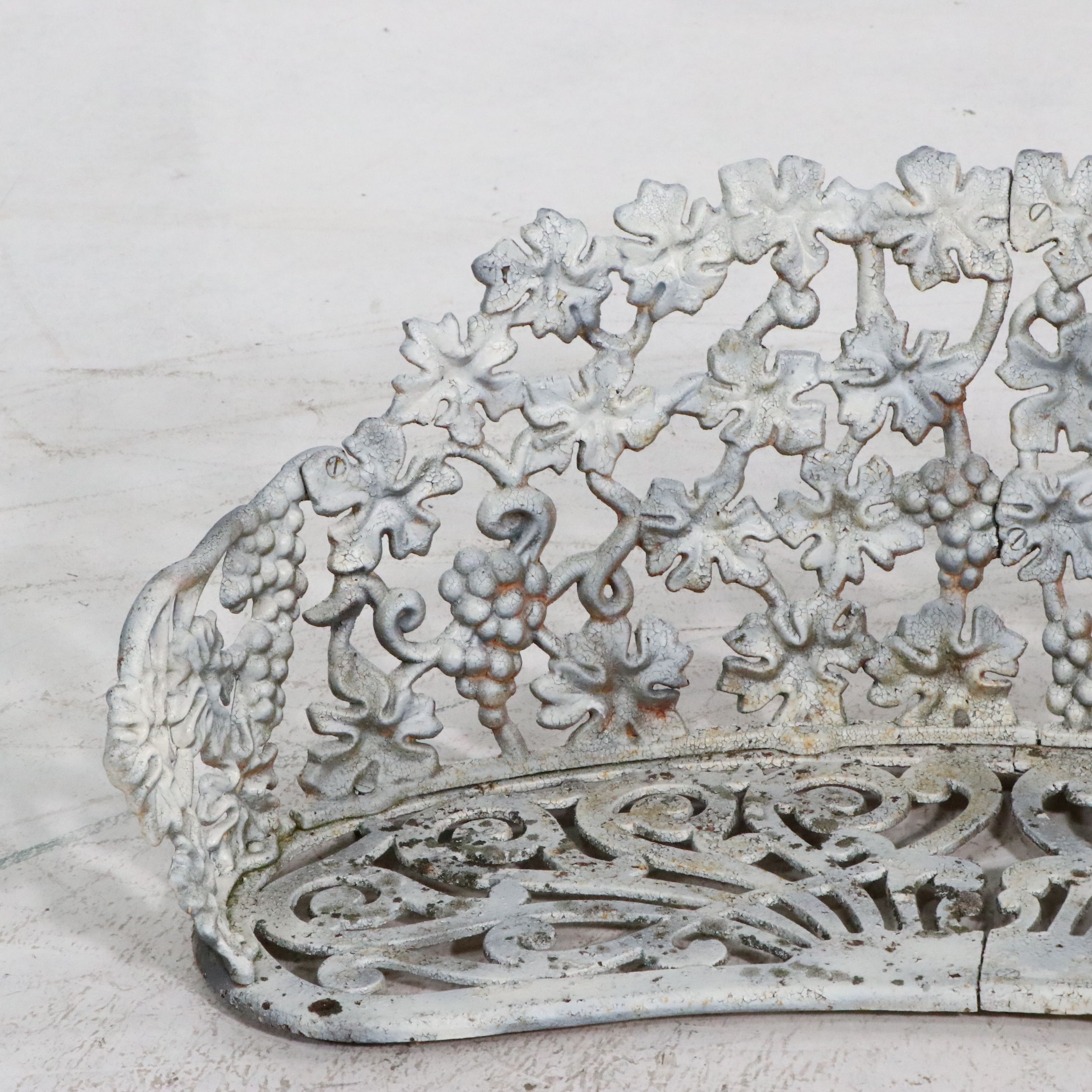 Antique Cast Iron Garden Bench Seat