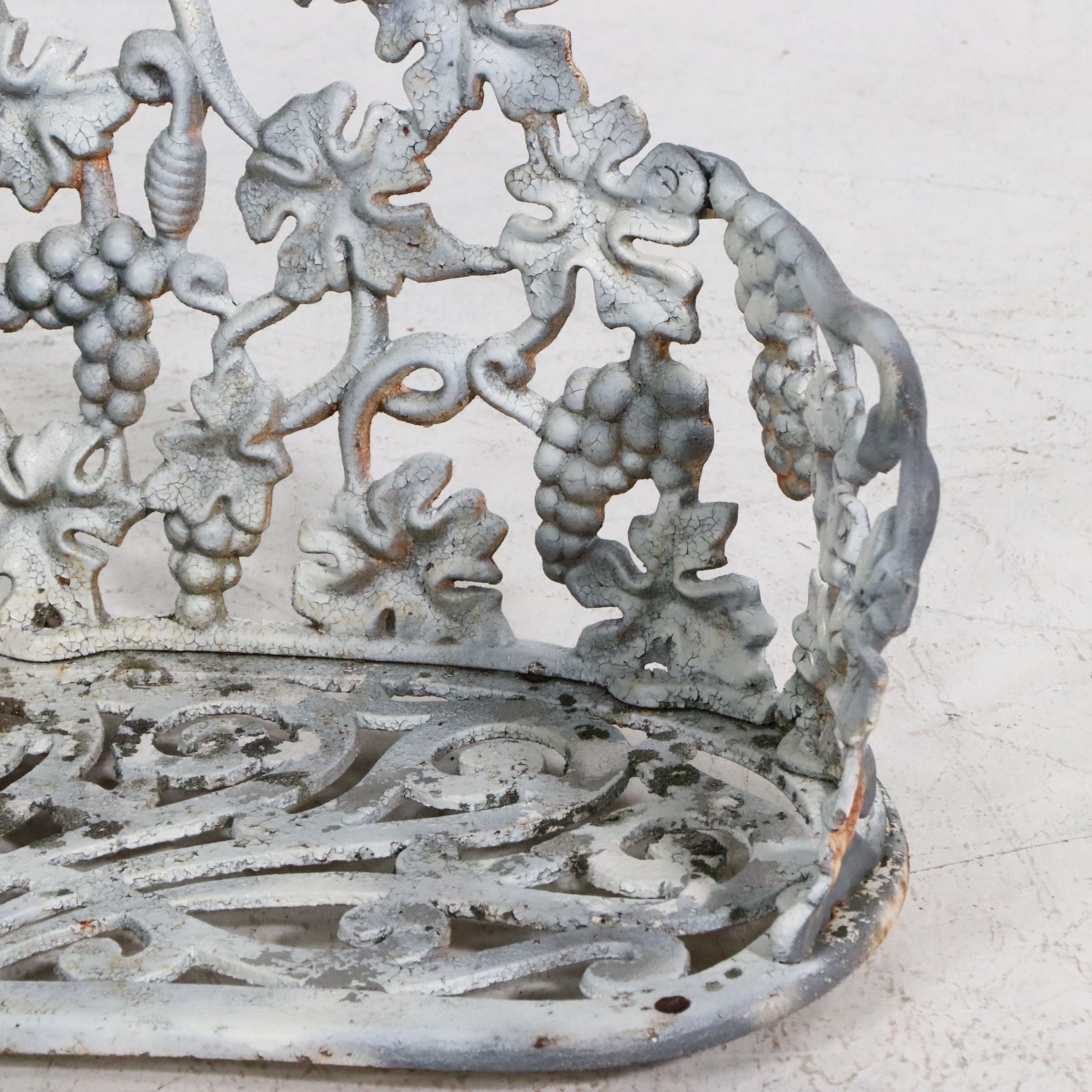 Antique Cast Iron Garden Bench Seat