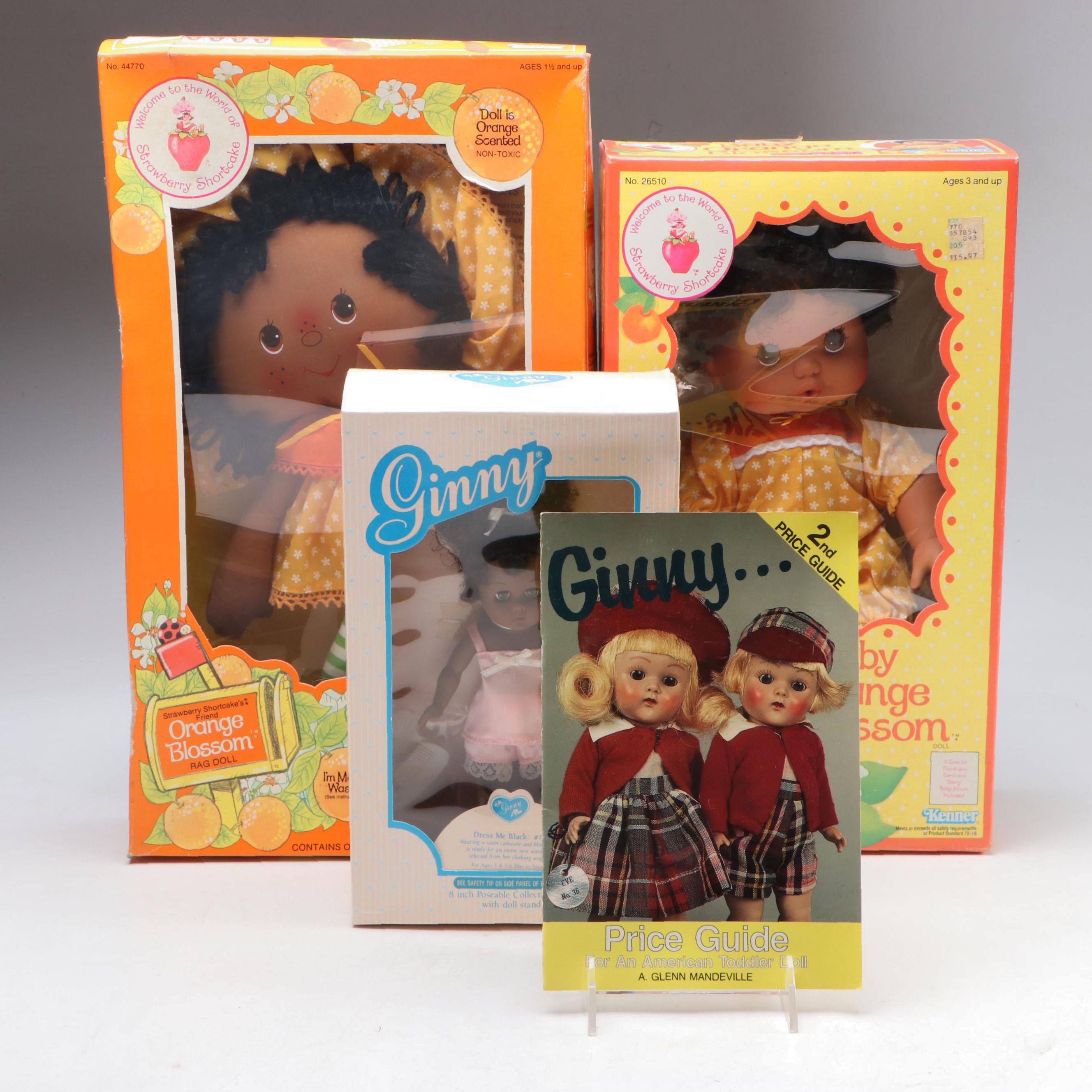 Kenner "Orange Blossom" Vinyl and Rag Dolls with "Ginny" Vogue Doll