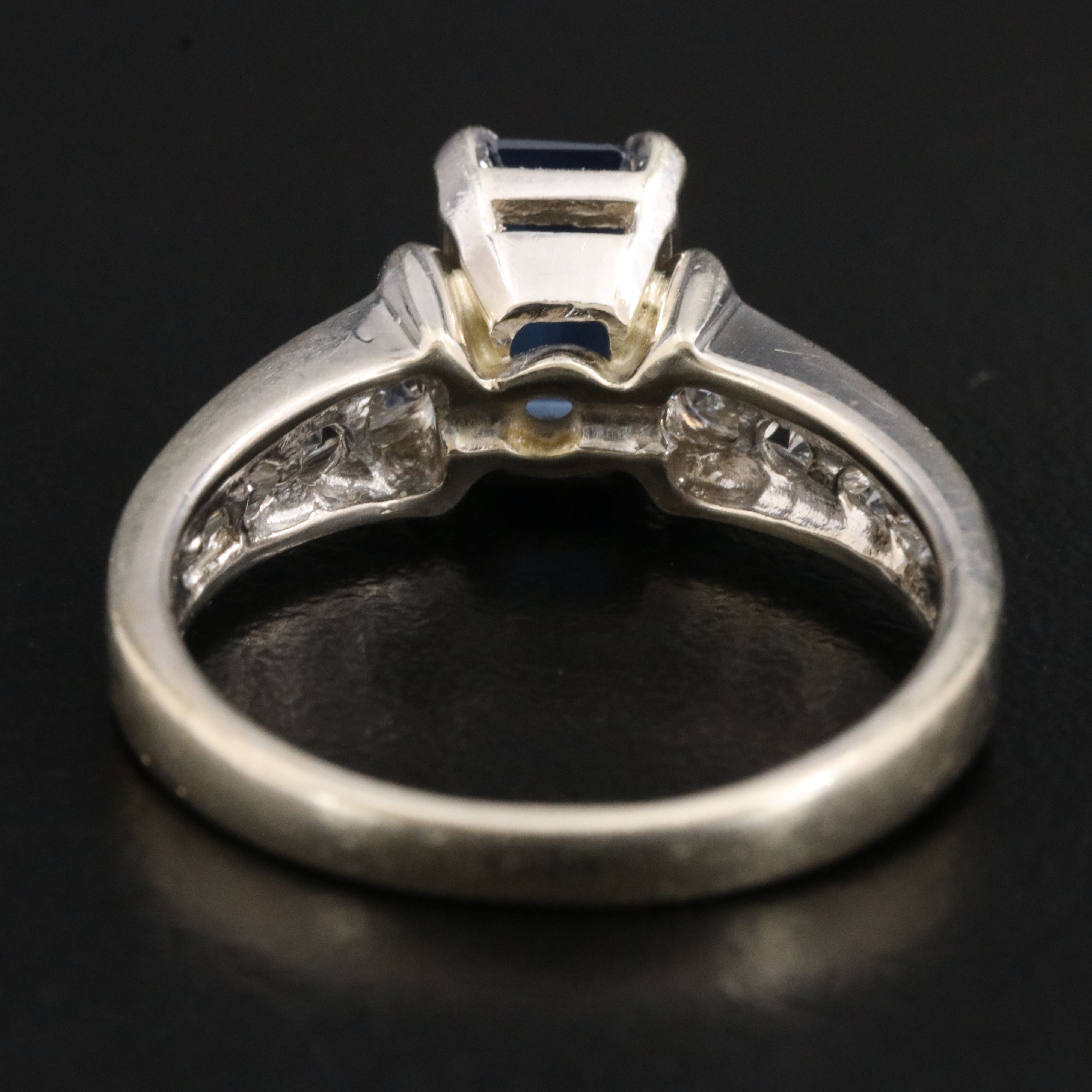 14K 2.23 CT Sapphire and Diamond Ring