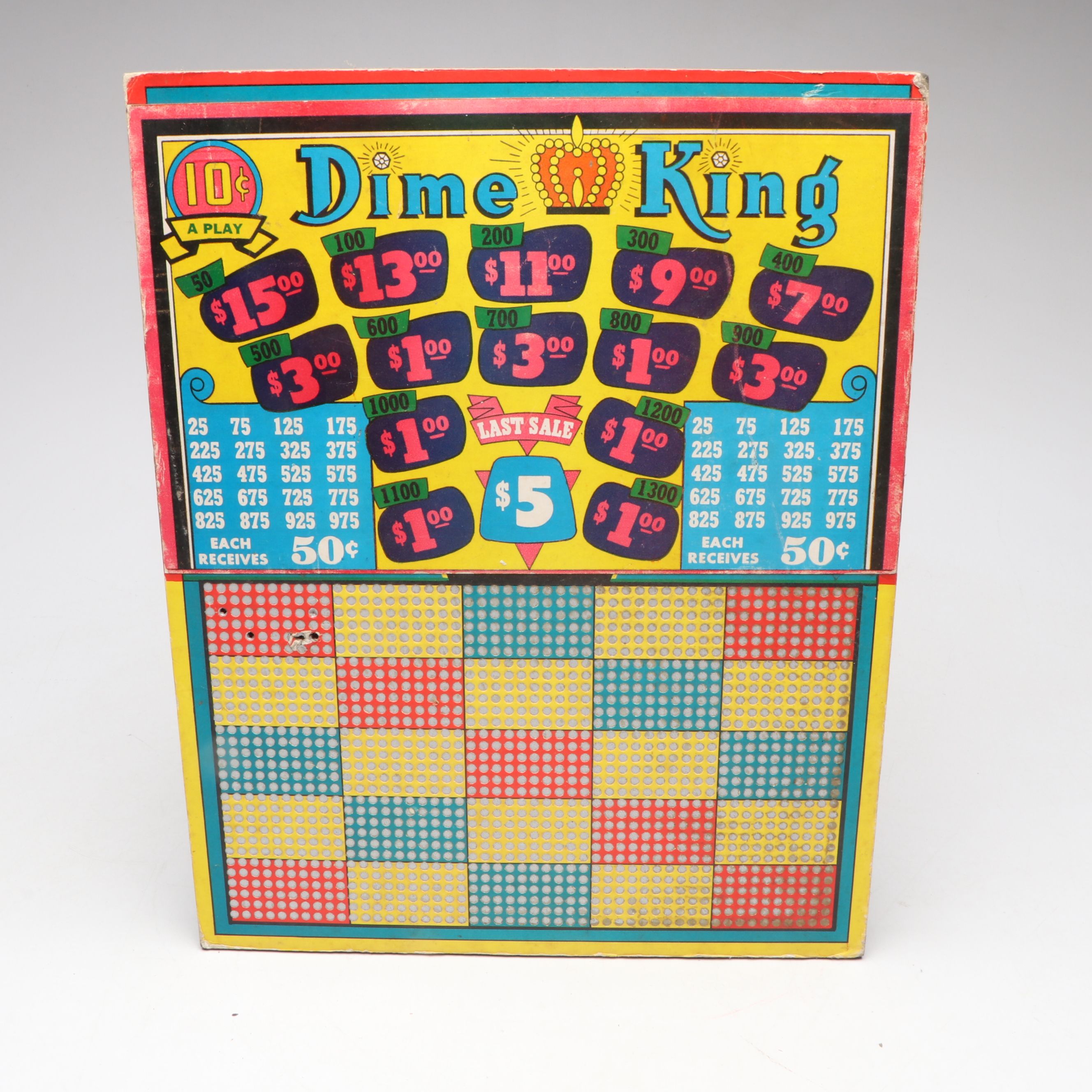 Big Bill's, Dime King and Spotlight Punchboards, Early to Mid-20th C.