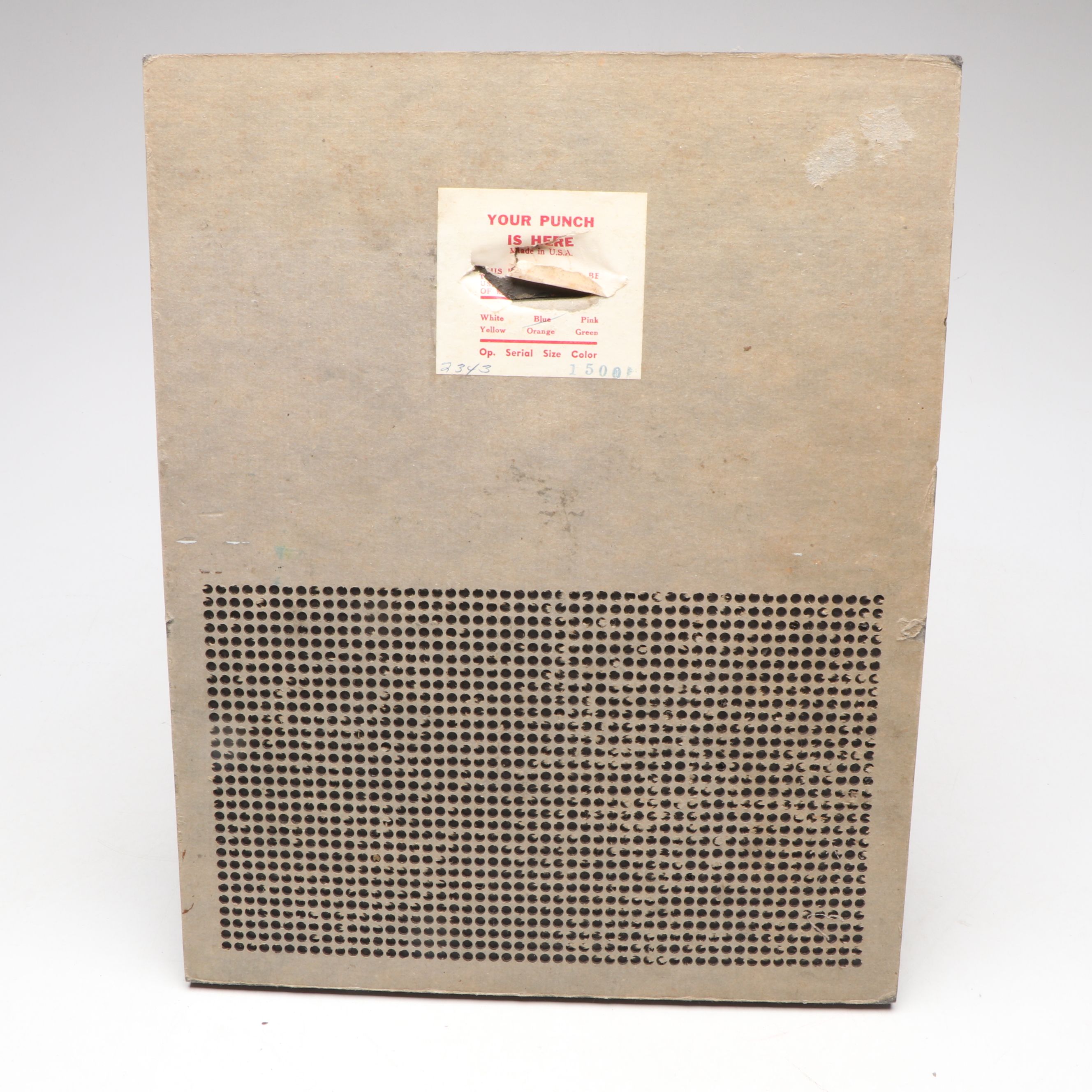 Big Bill's, Dime King and Spotlight Punchboards, Early to Mid-20th C.