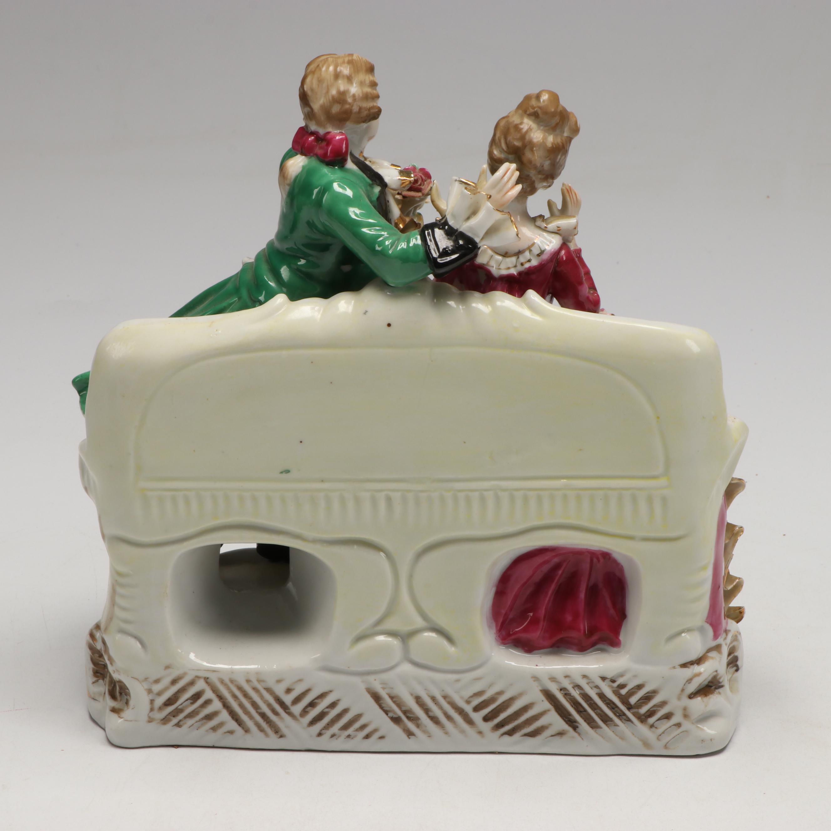 Andrea Cherub Porcelain Centerpiece Bowl with More Hand-Painted Ceramics