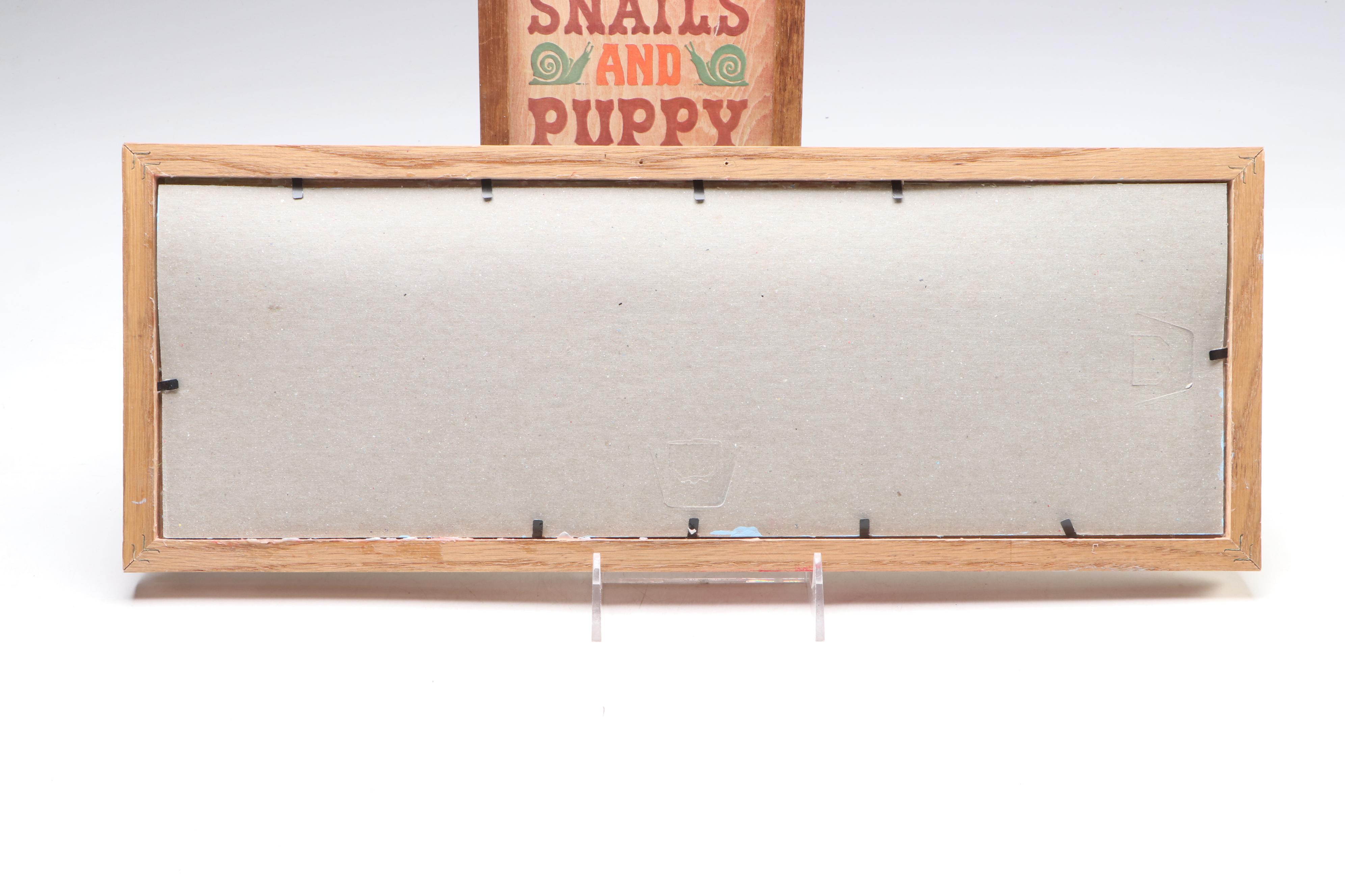 Hand-Painted Clothesline and "Little Boys Are Made Of..." Quote Wall Art