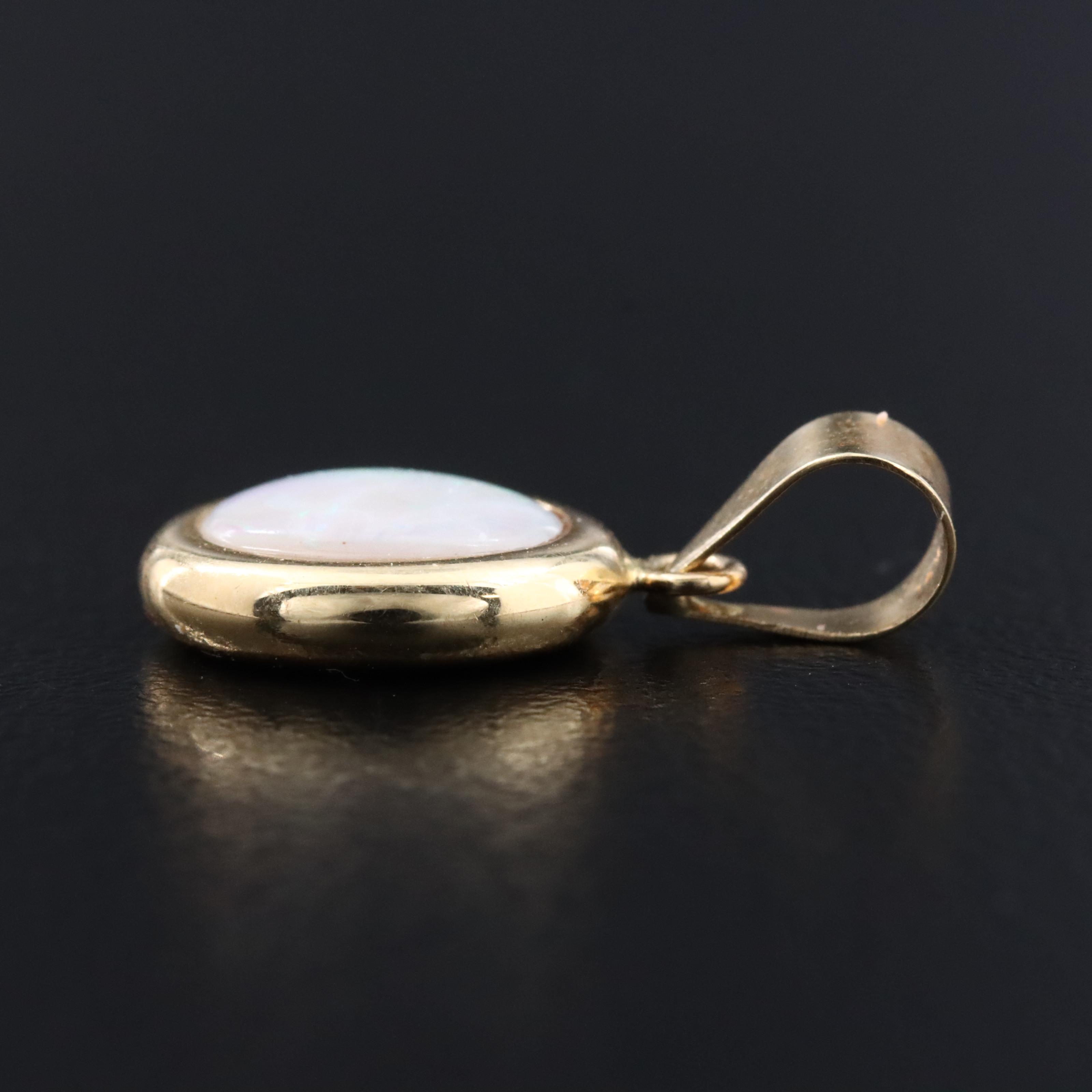 14K Opal Pendant