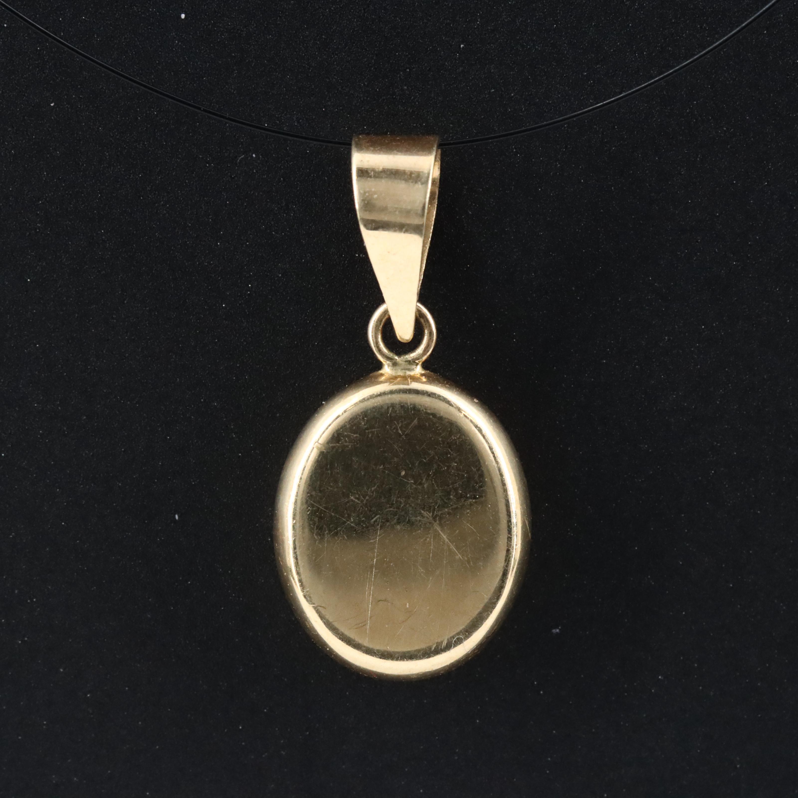 14K Opal Pendant