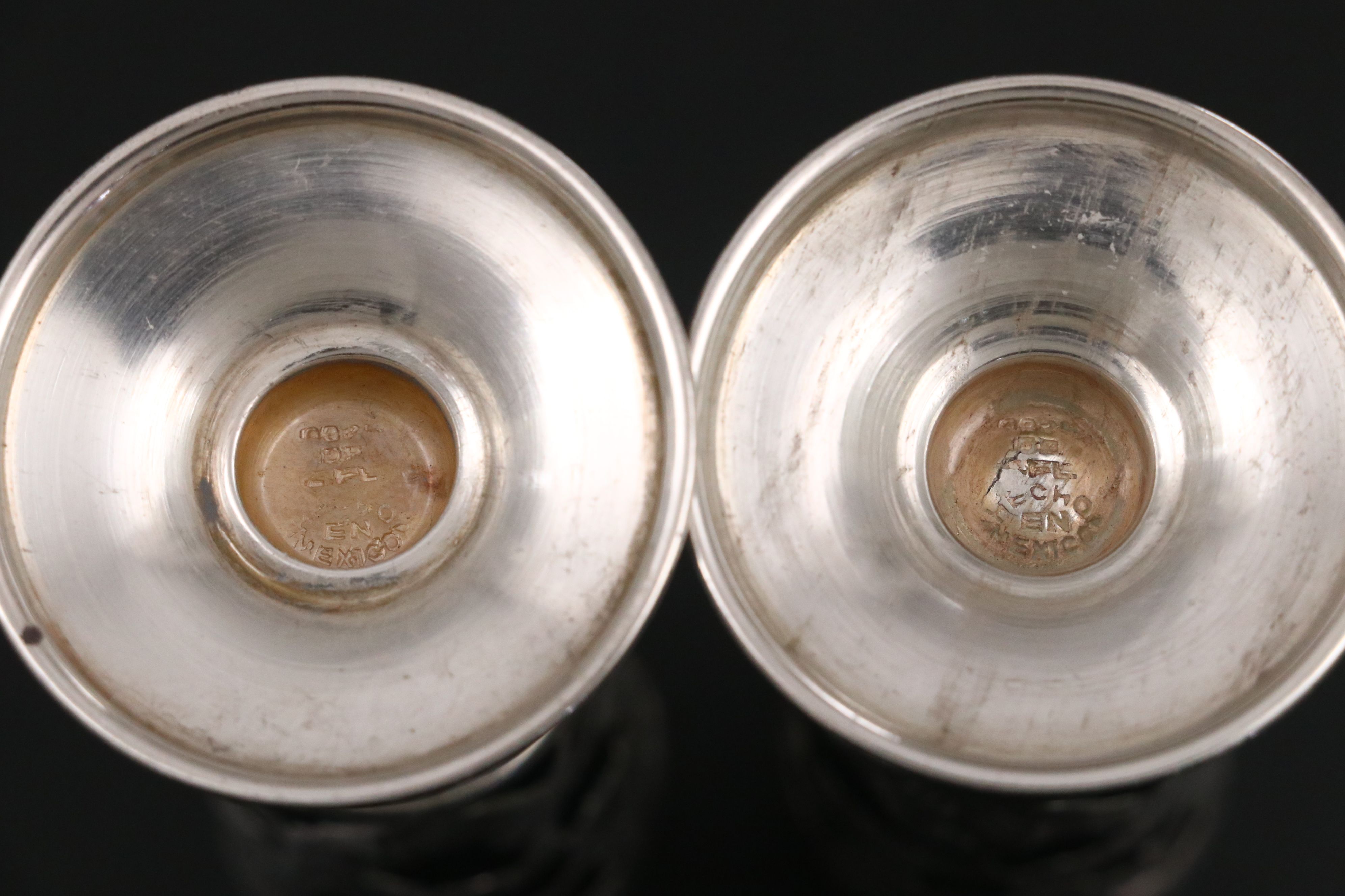 Webster Sterling Silver Pierced Bread Basket with Towle and Mexican Silver Décor