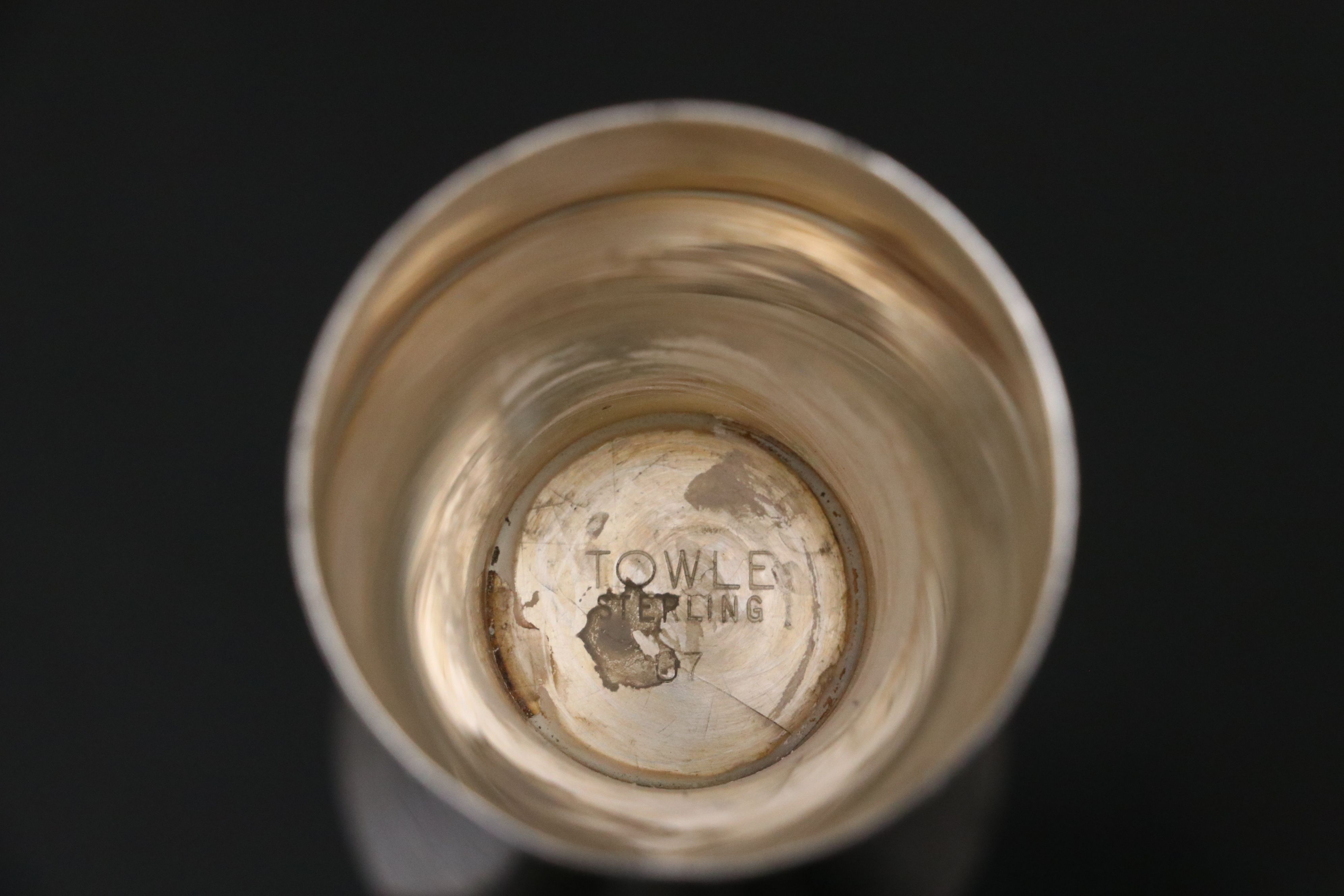 Webster Sterling Silver Pierced Bread Basket with Towle and Mexican Silver Décor