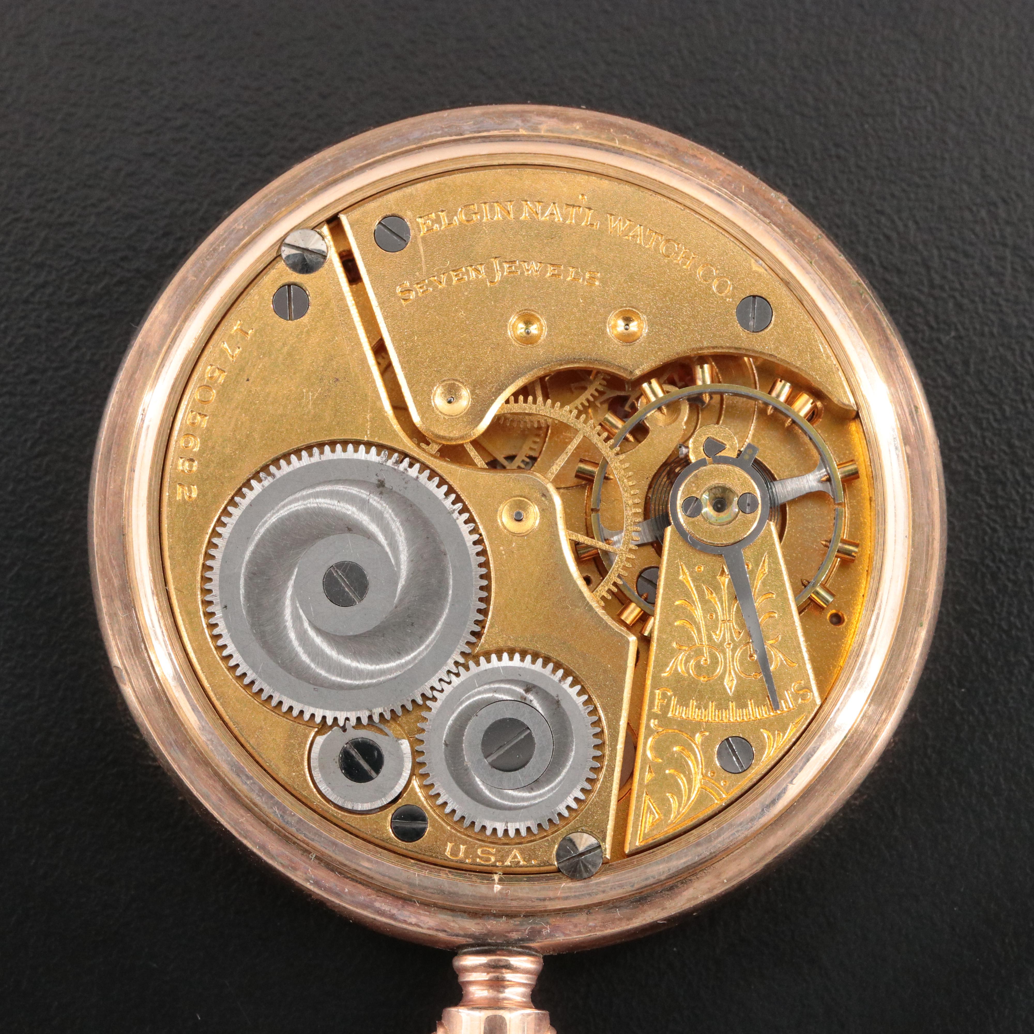 1914 Elgin Gold Filled Pocket Watch
