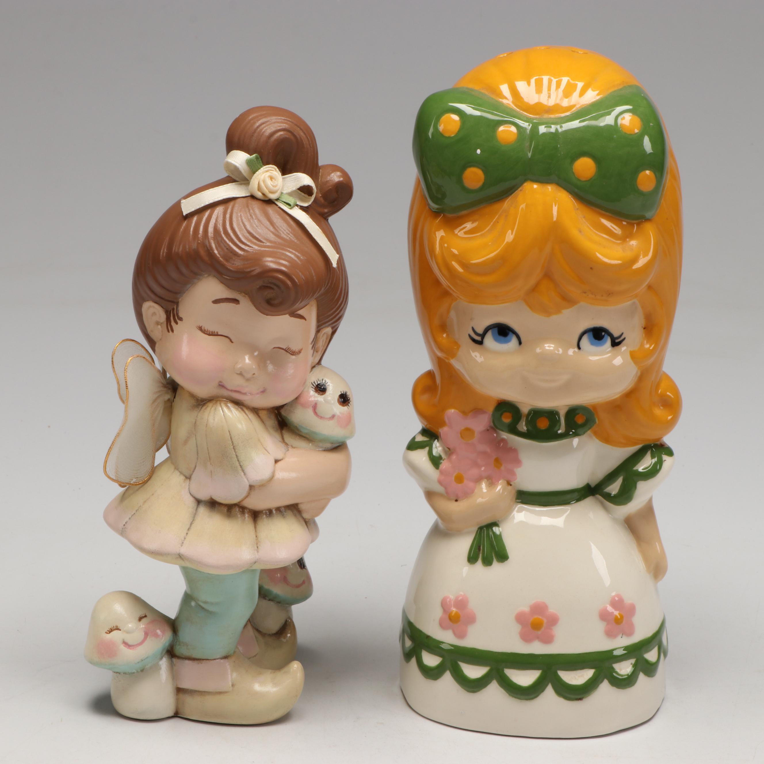 Hummel "Little Homemakers" Mini Plate with Other Ceramic Figures and Décor