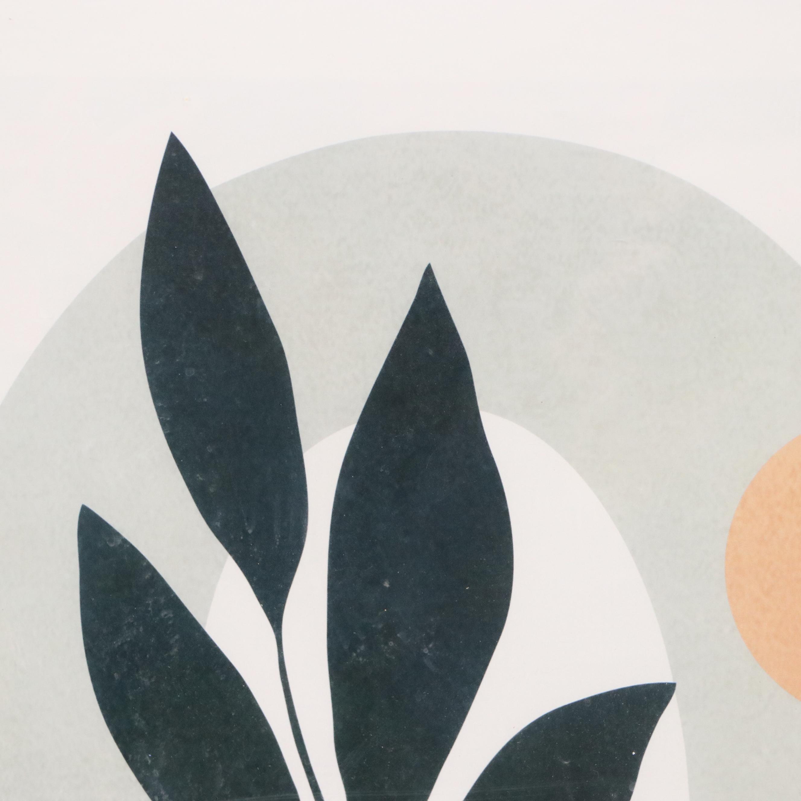 Offset Lithograph of Muted Geometric Composition, 21st Century