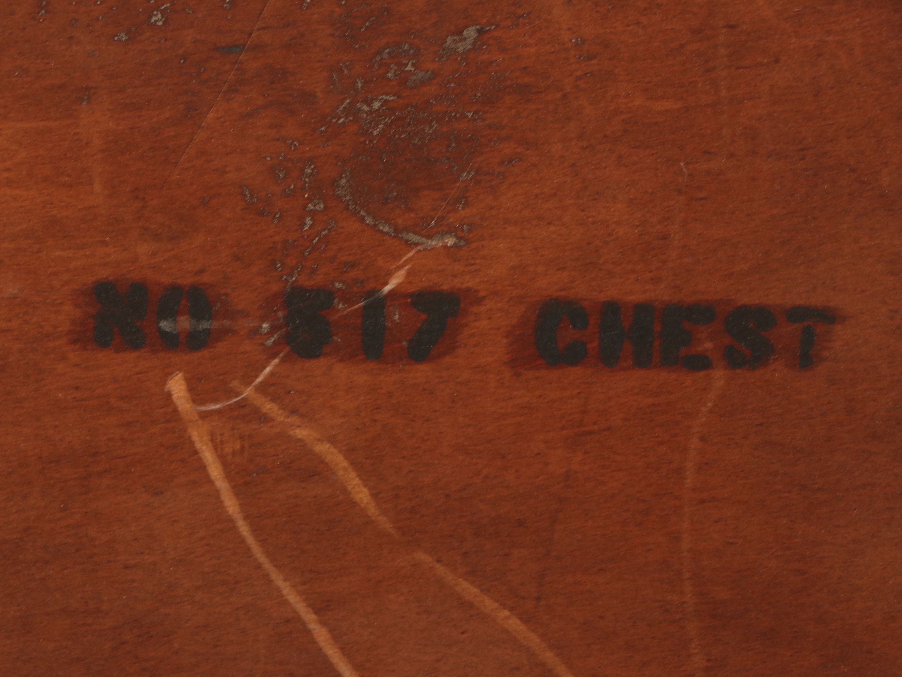 Art Deco Style Painted Decorated Chest of Drawers, Early to Mid-20th Century