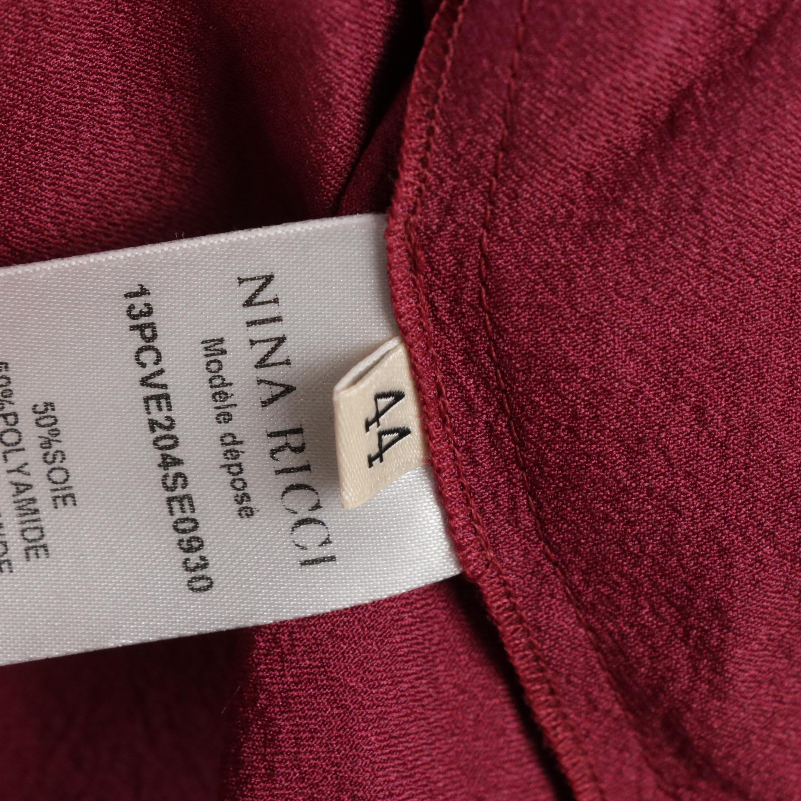 Oscar de la Renta Sweater-Knit Top and Nina Ricci Snap-Front Jacket