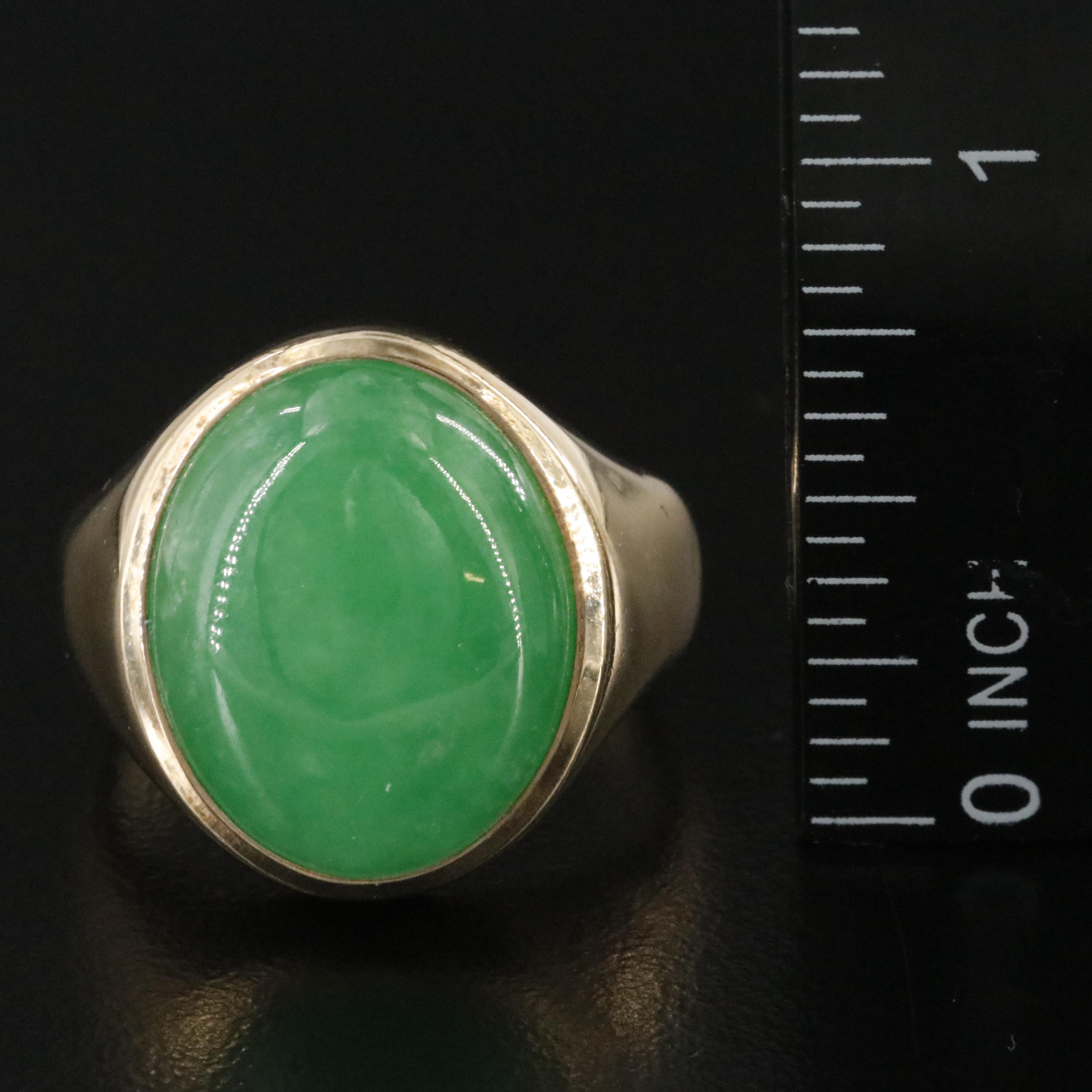 14K Jadeite Ring