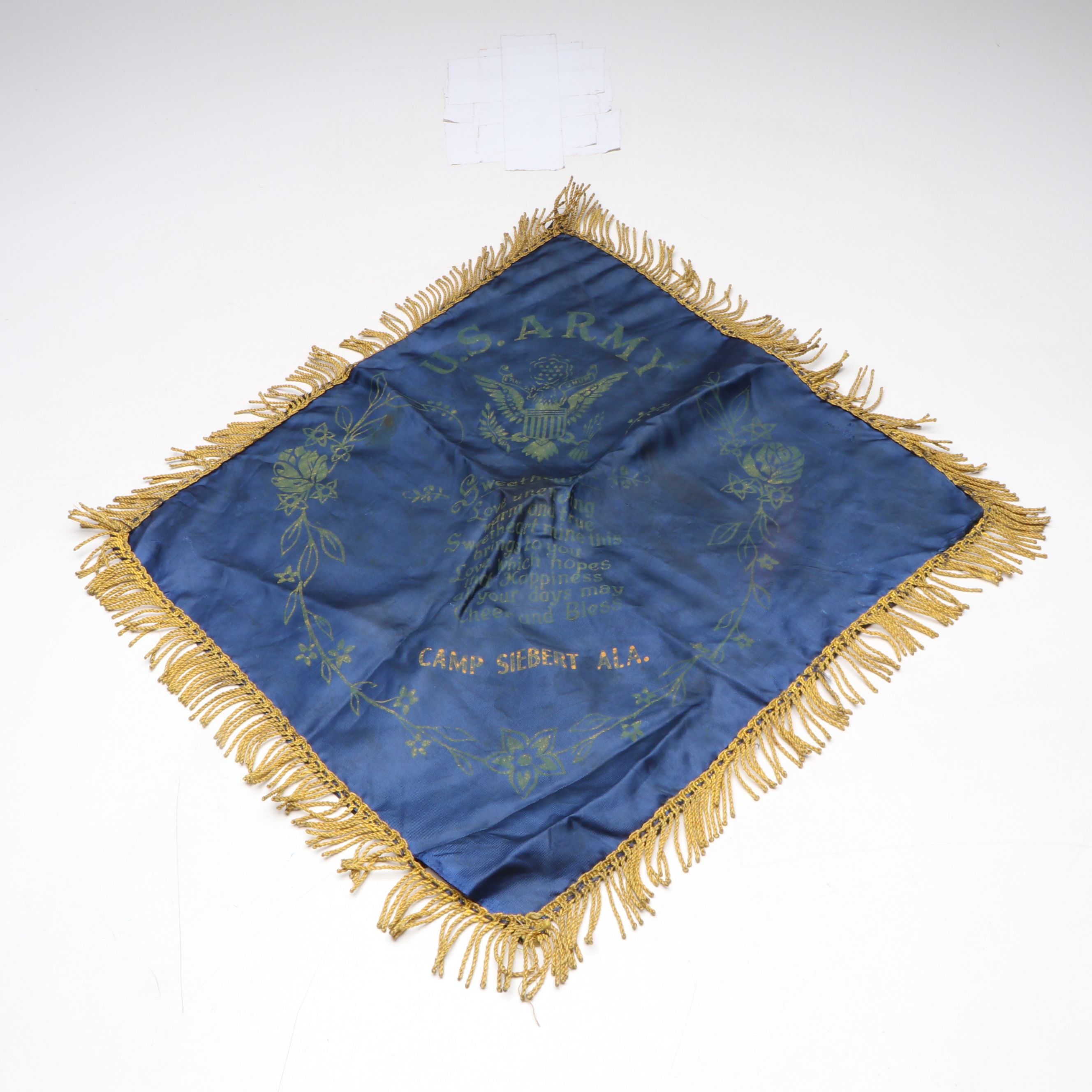 World War II Era with Other Souvenir Pillow Shams, Mid-20th Century