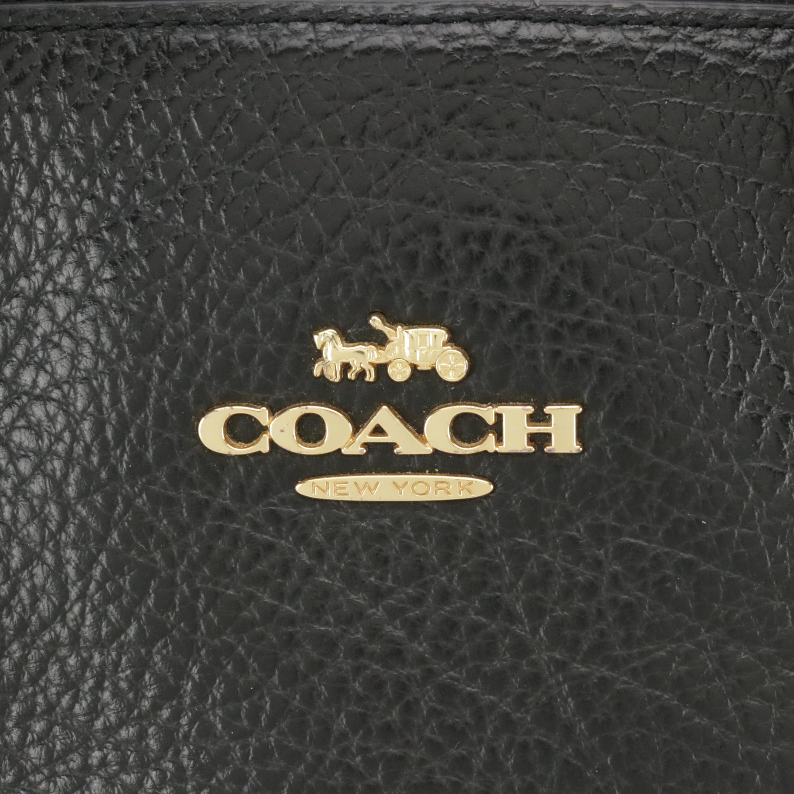 Coach Mia Two-Way Satchel in Black Leather and Suede