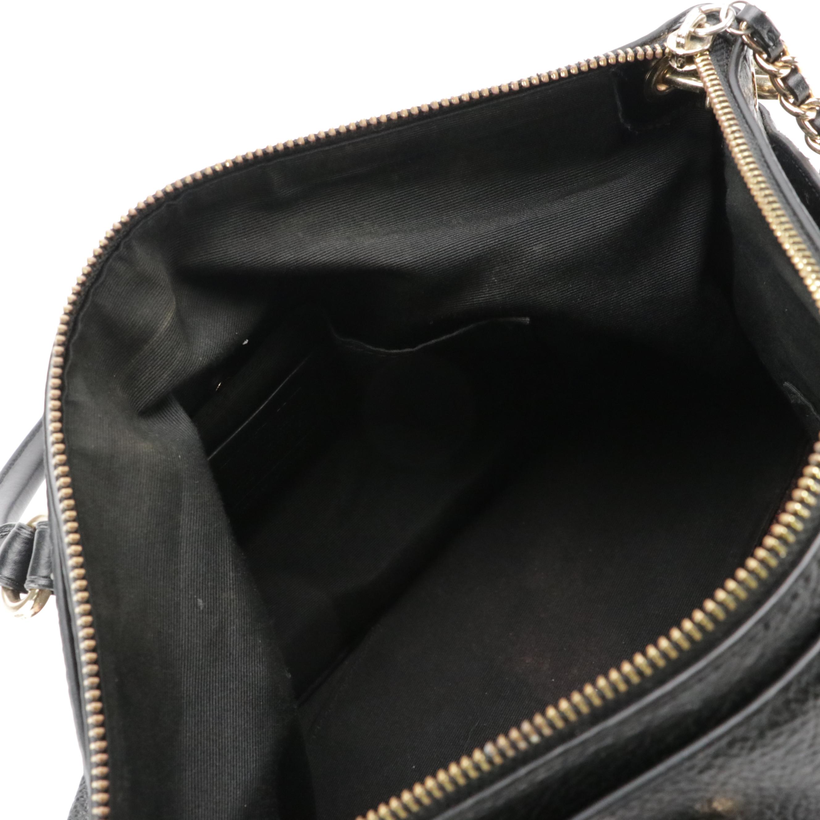 Coach Mia Two-Way Satchel in Black Leather and Suede