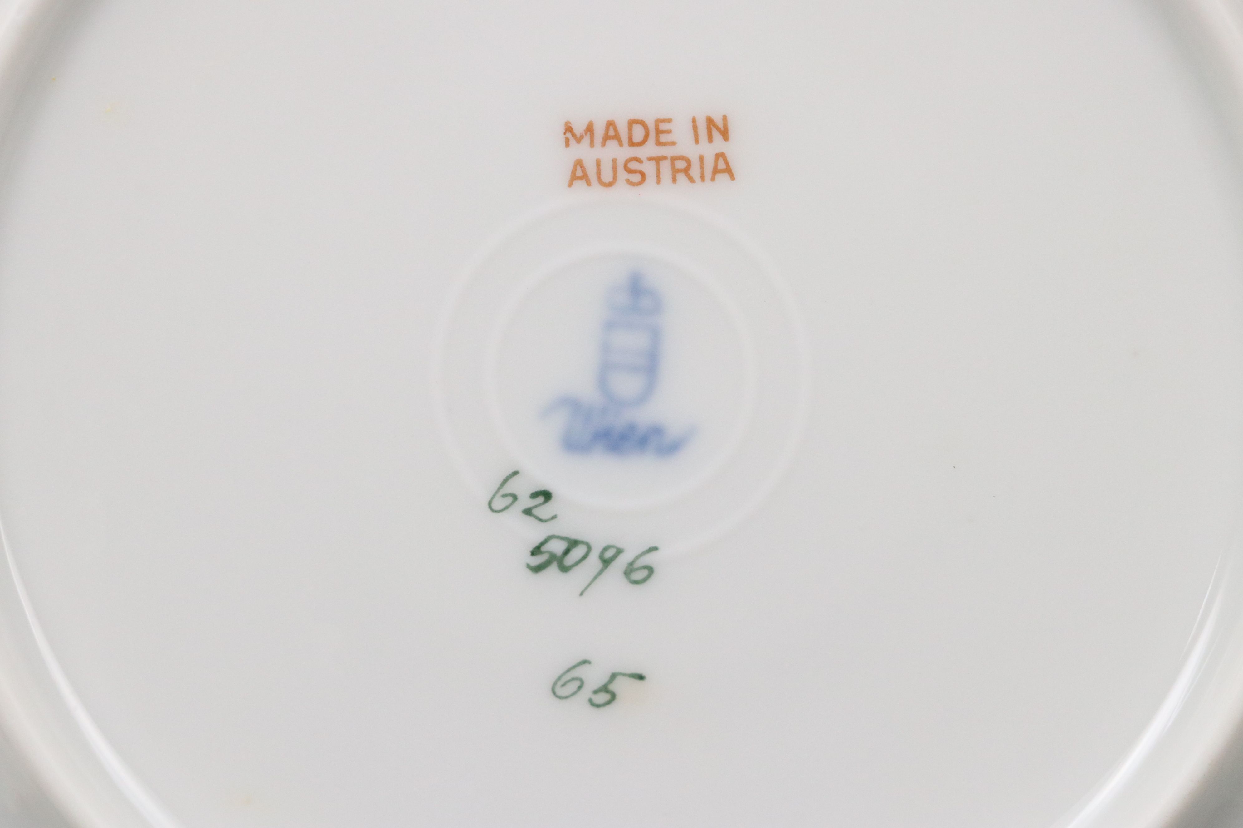 Augarten Gold Gilt Floral Porcelain Dinnerware