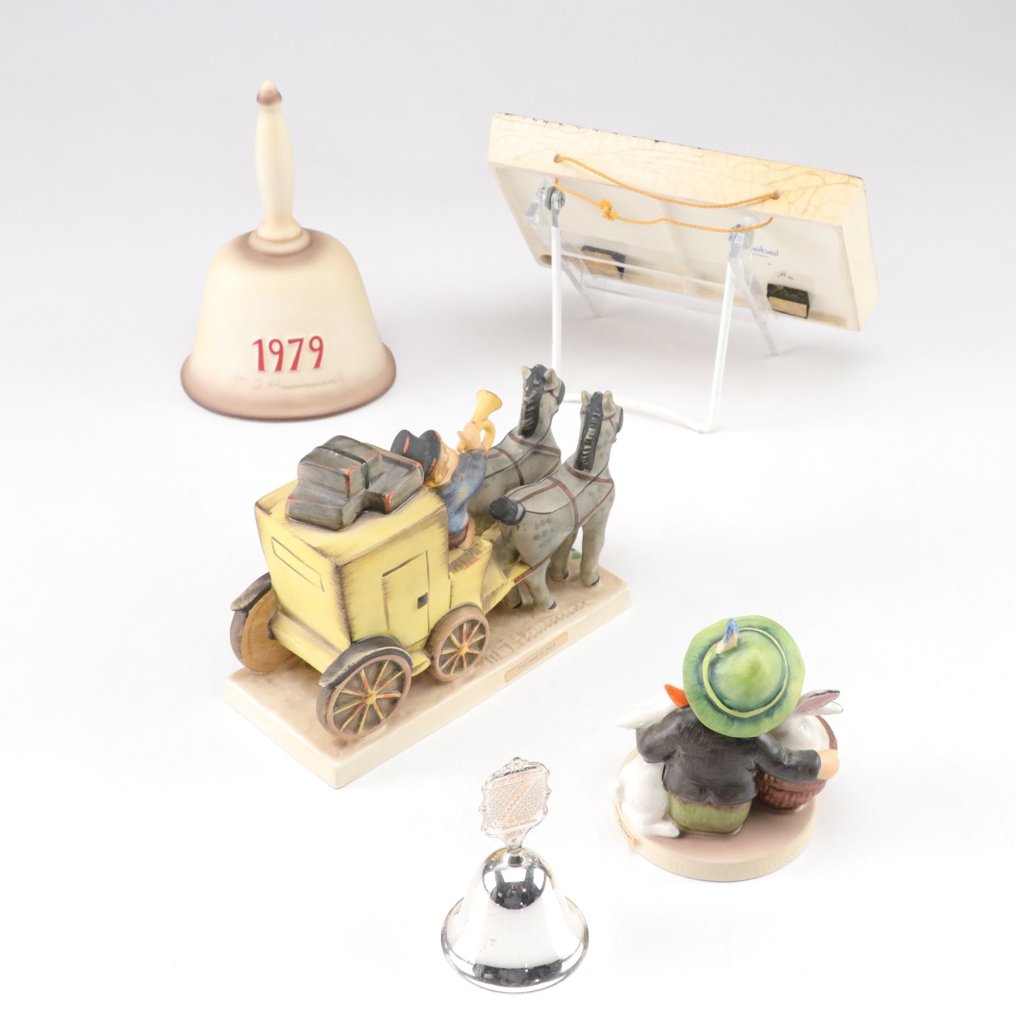 Goebel "The Mail is Here" Figurine & Wall Plaque, Bells & More Hummel Porcelain