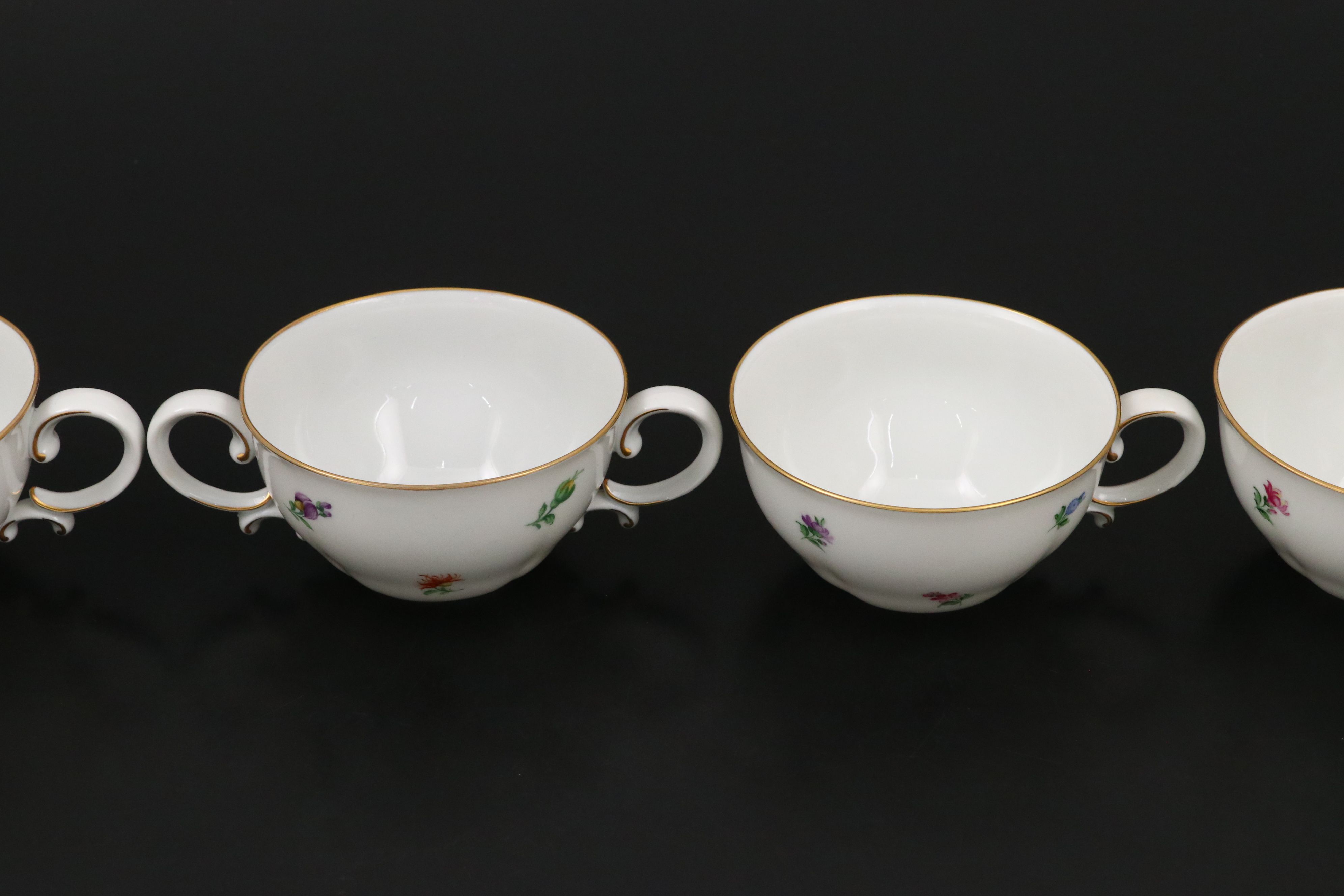 Augarten Gold Gilt Floral Porcelain Dinnerware