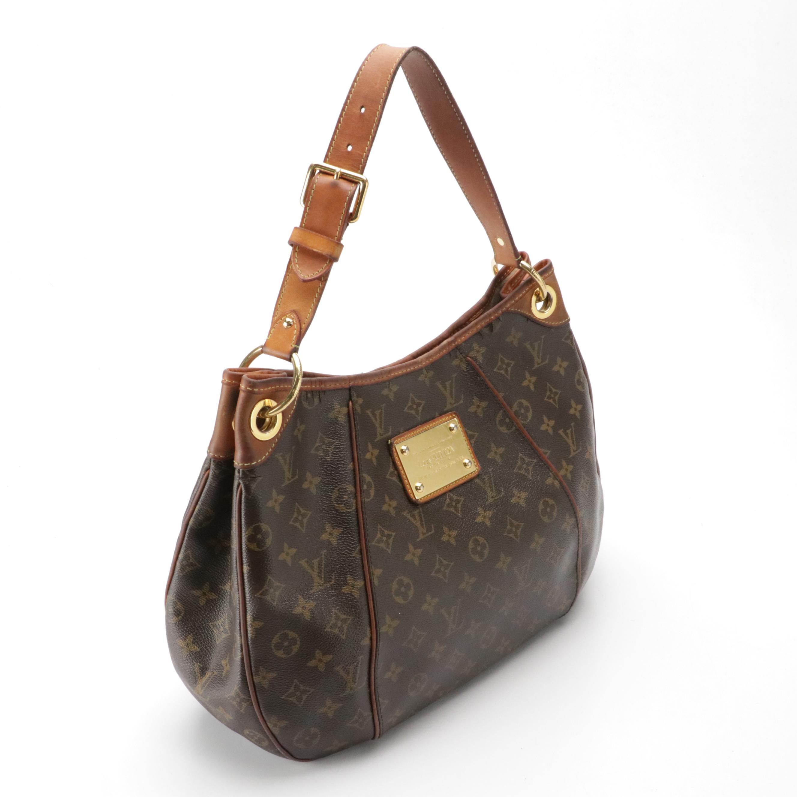 Louis Vuitton Galleria Hobo Shoulder Bag in Monogram Canvas