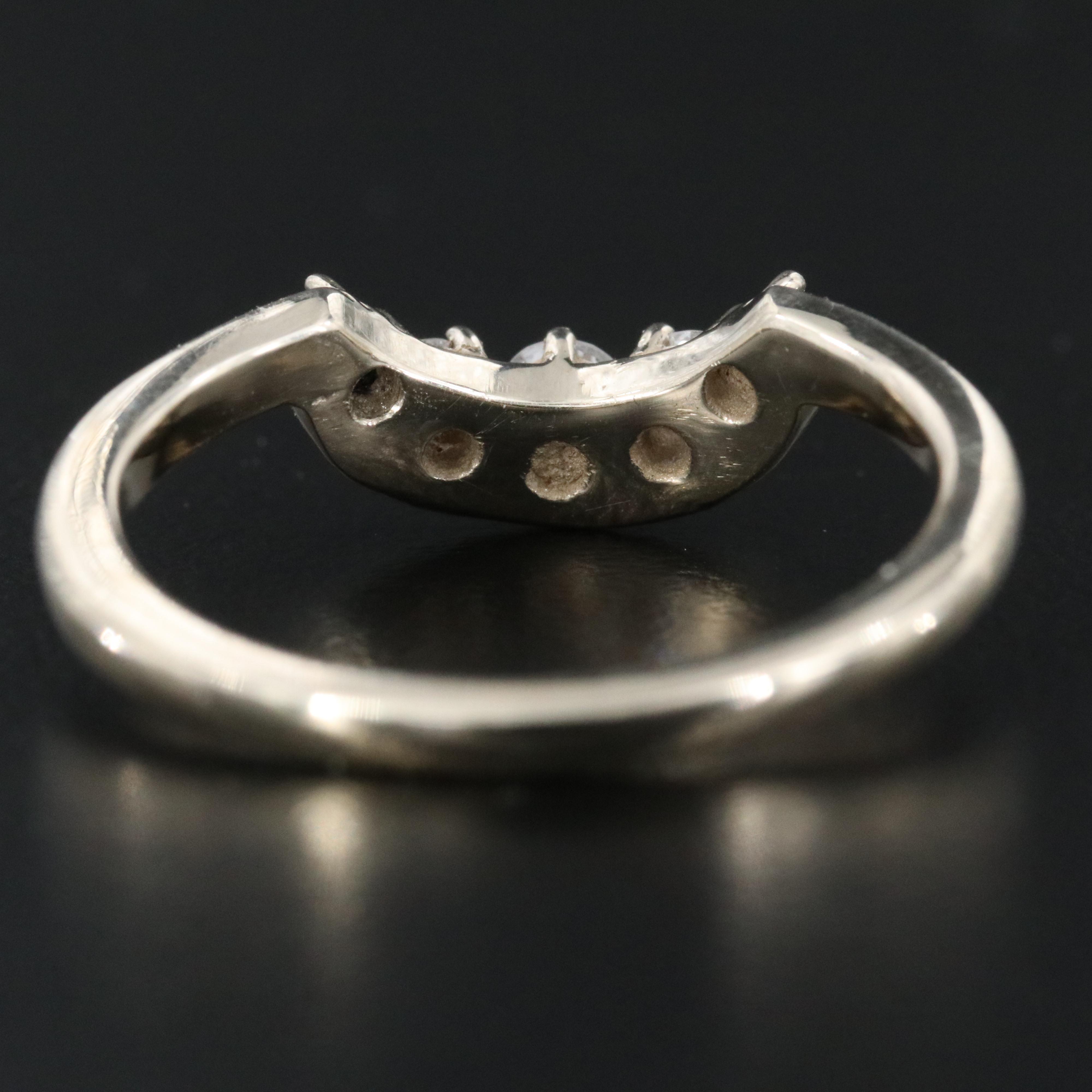 14K 0.34 CTW Diamond Contour Ring