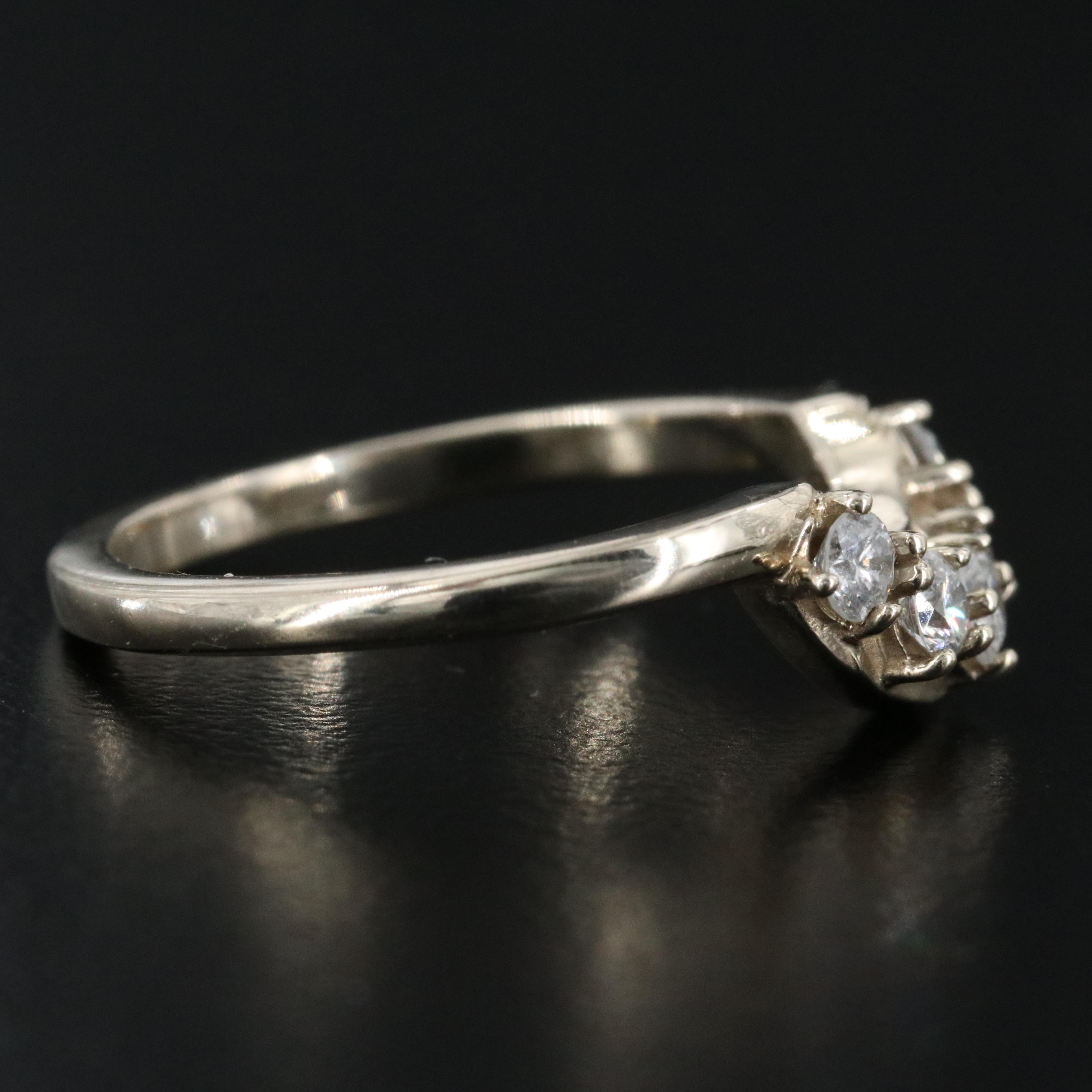 14K 0.34 CTW Diamond Contour Ring