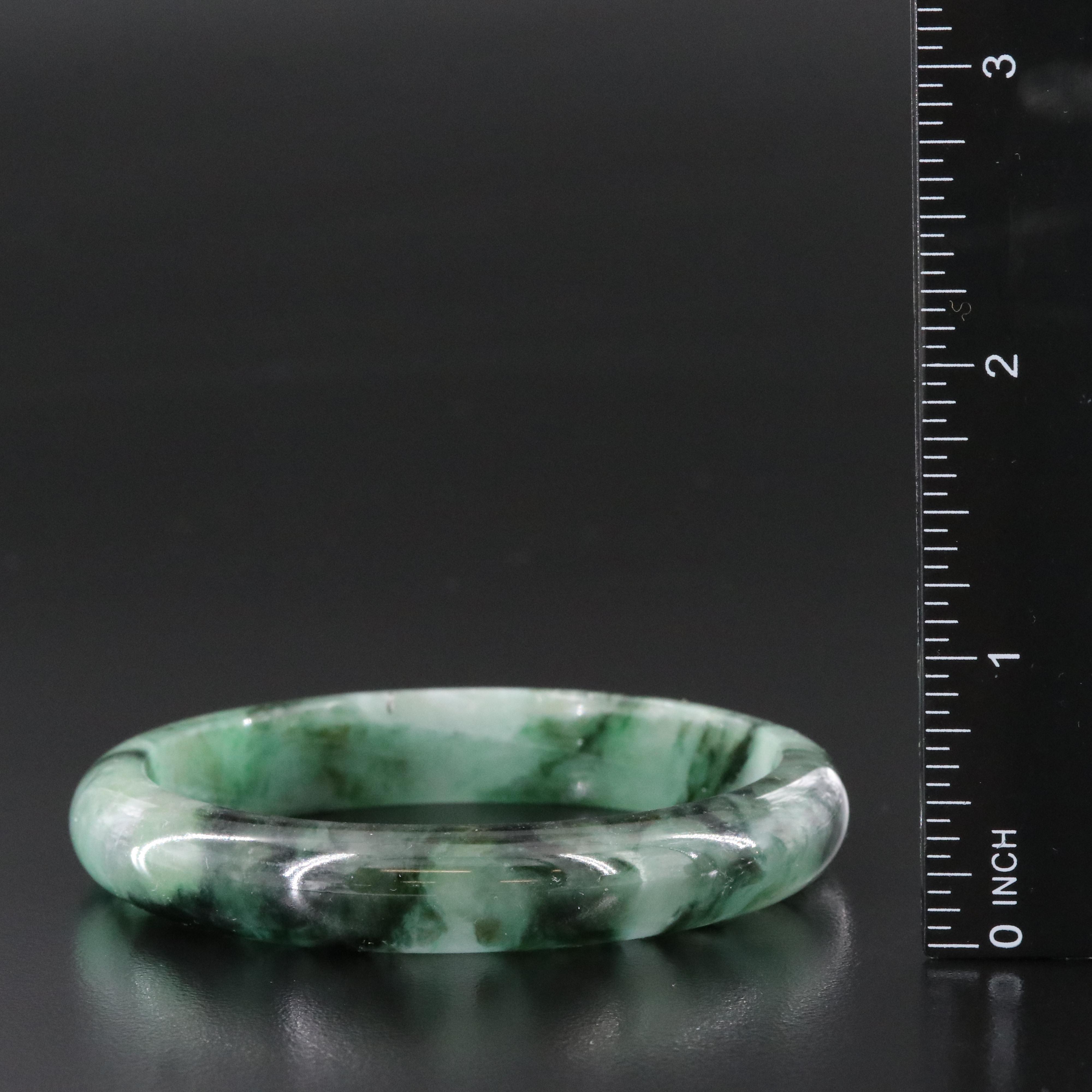 Jadeite Hololith Bangle