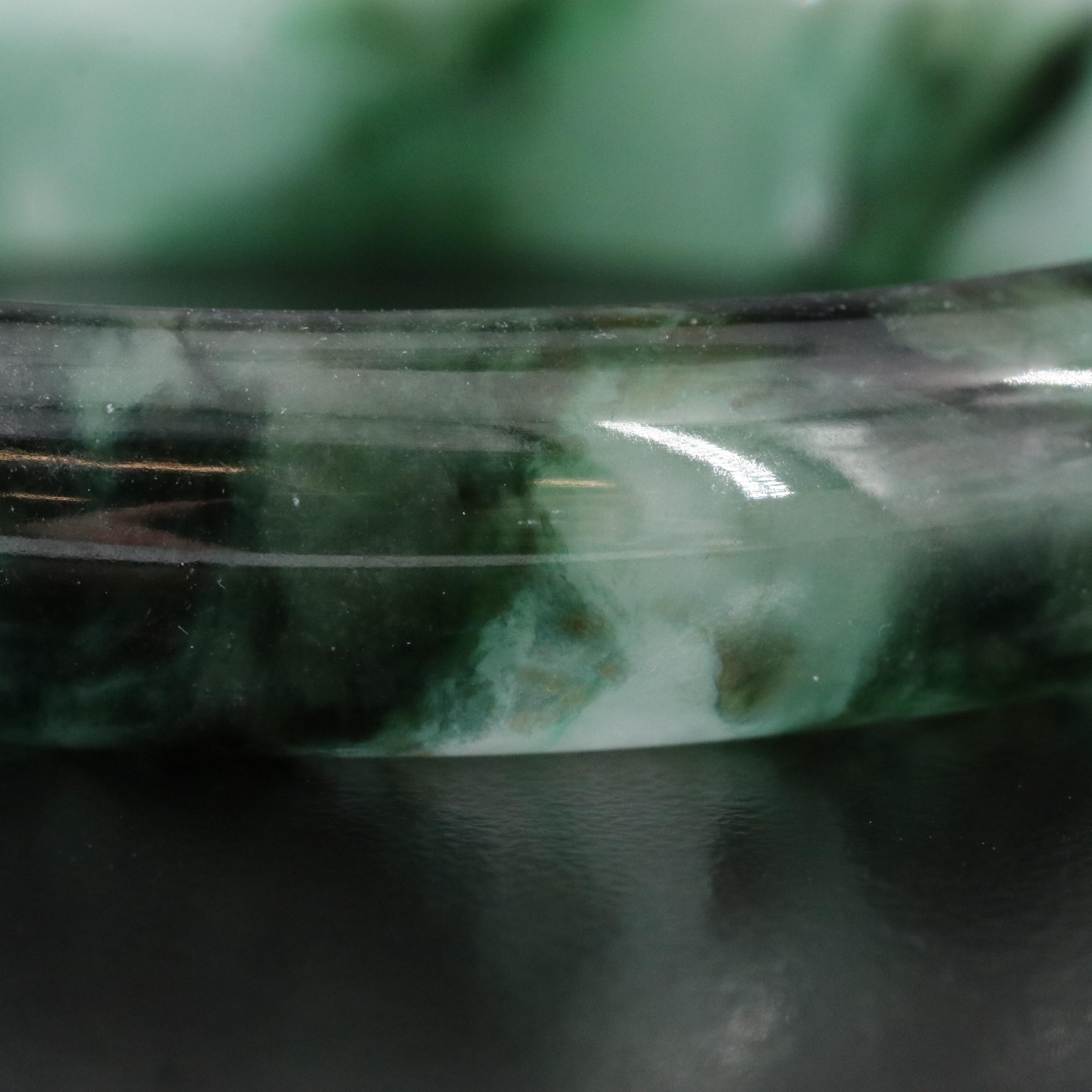 Jadeite Hololith Bangle