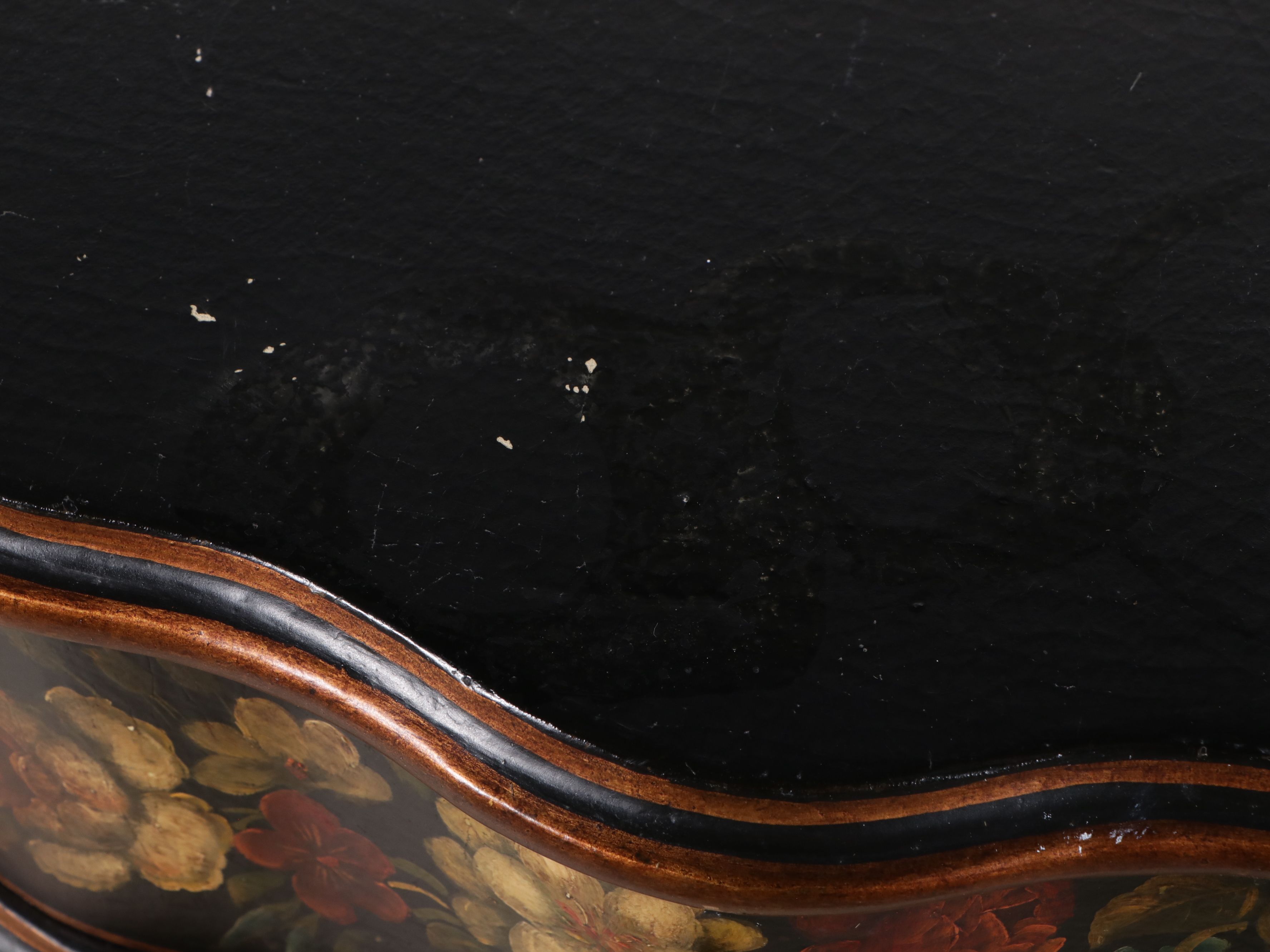 Baroque Style Painted Console Cabinet