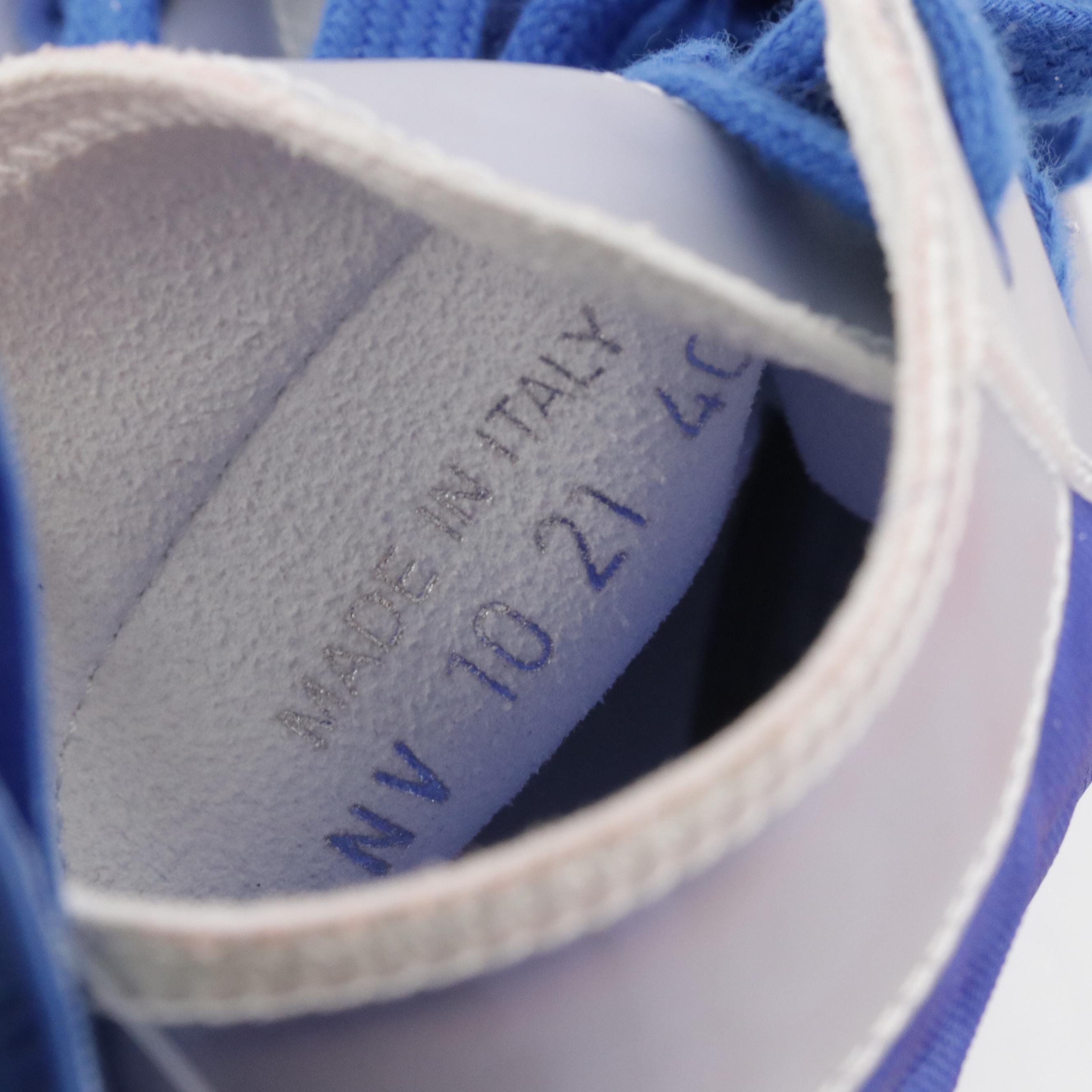 Dior B23 League Blue Oblique Lace-Up High-Top Sneakers