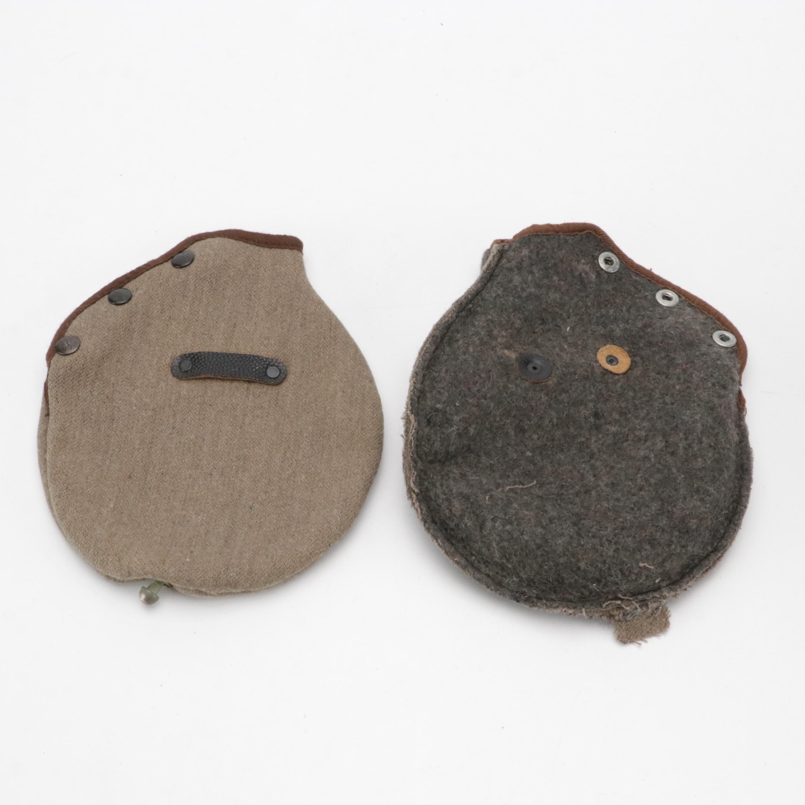 Kant Krack Police/Military Uniform Hat with WWII German Canteen Covers