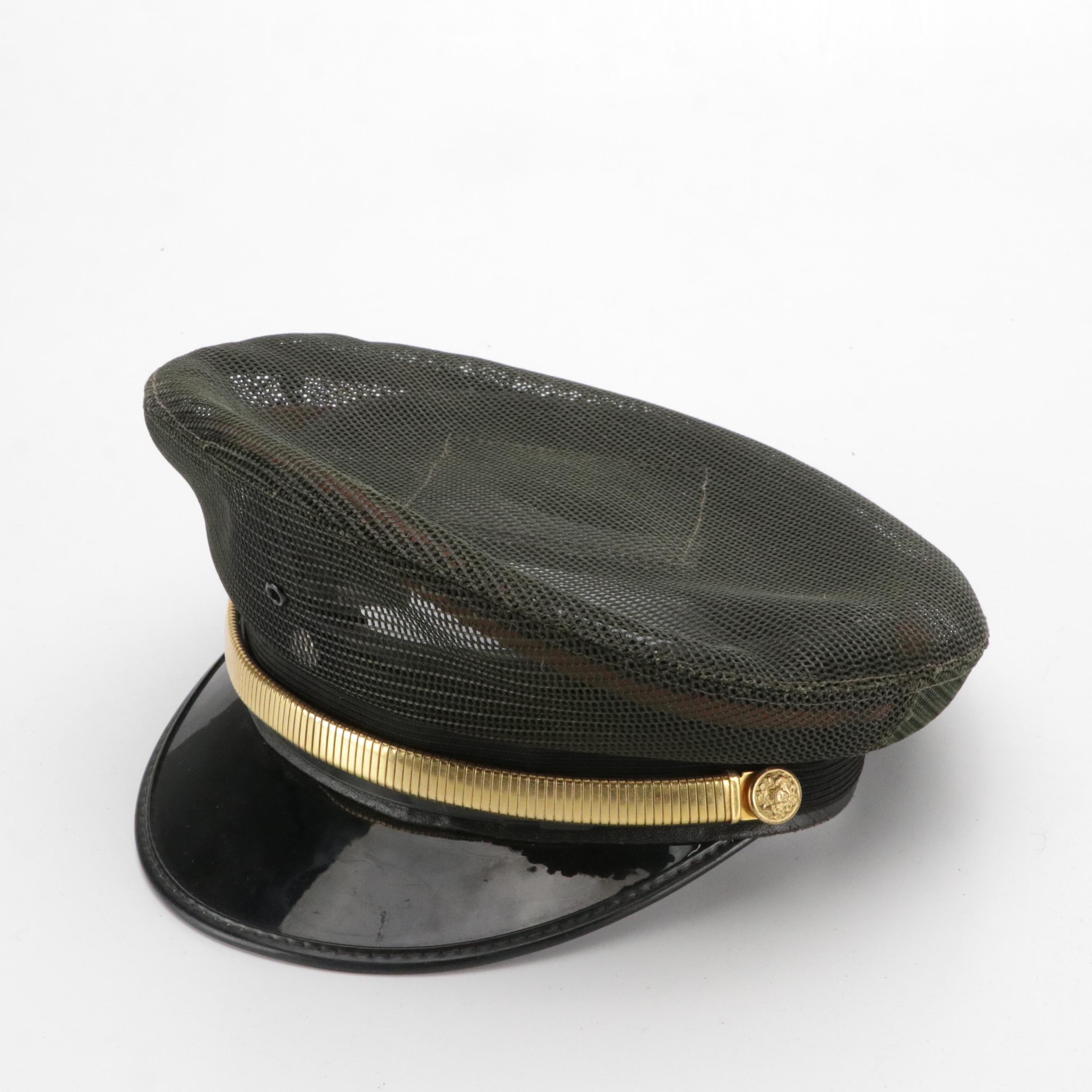Kant Krack Police/Military Uniform Hat with WWII German Canteen Covers