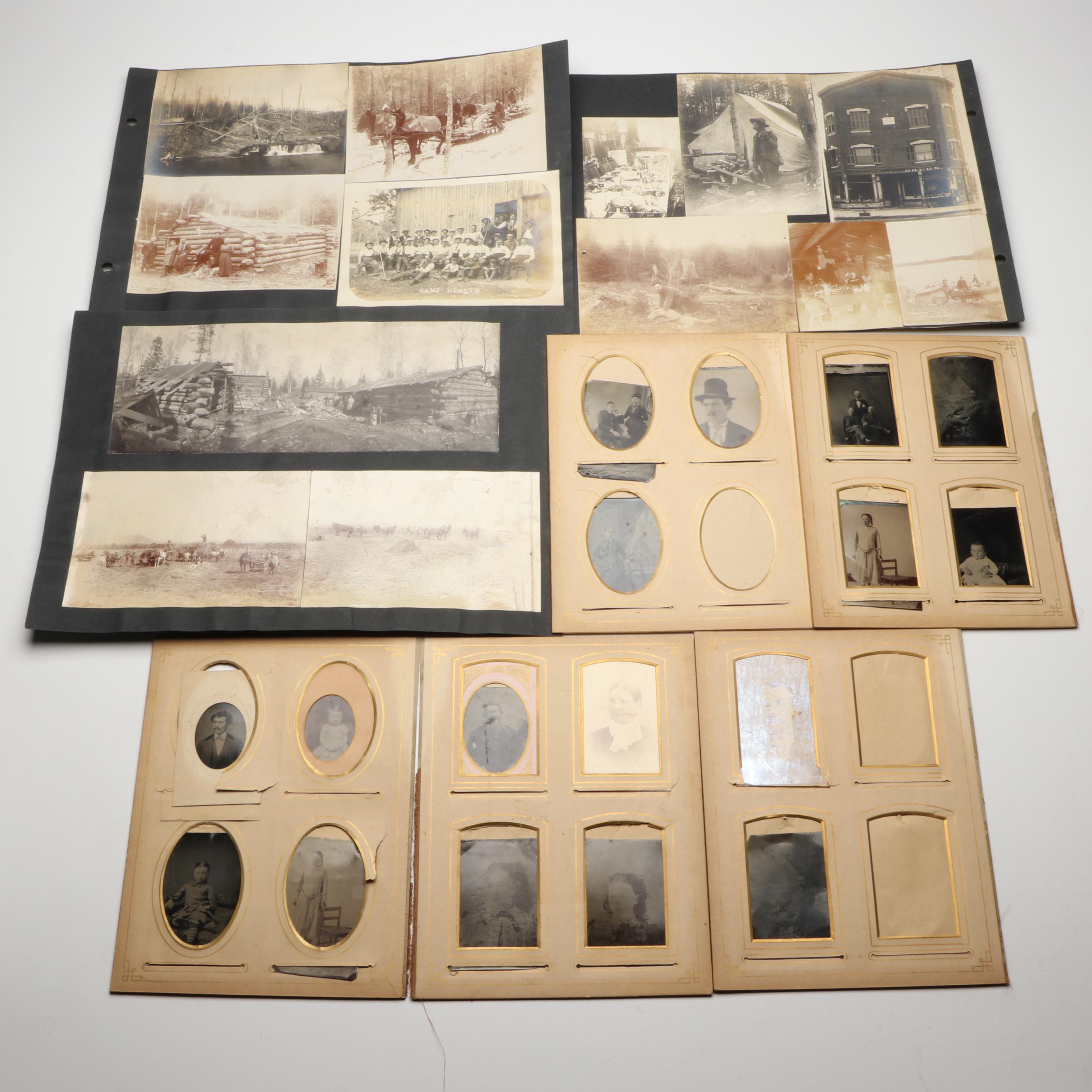 Tintypes with Other Photographs of Men, Women, Scenes and More, 19th Century