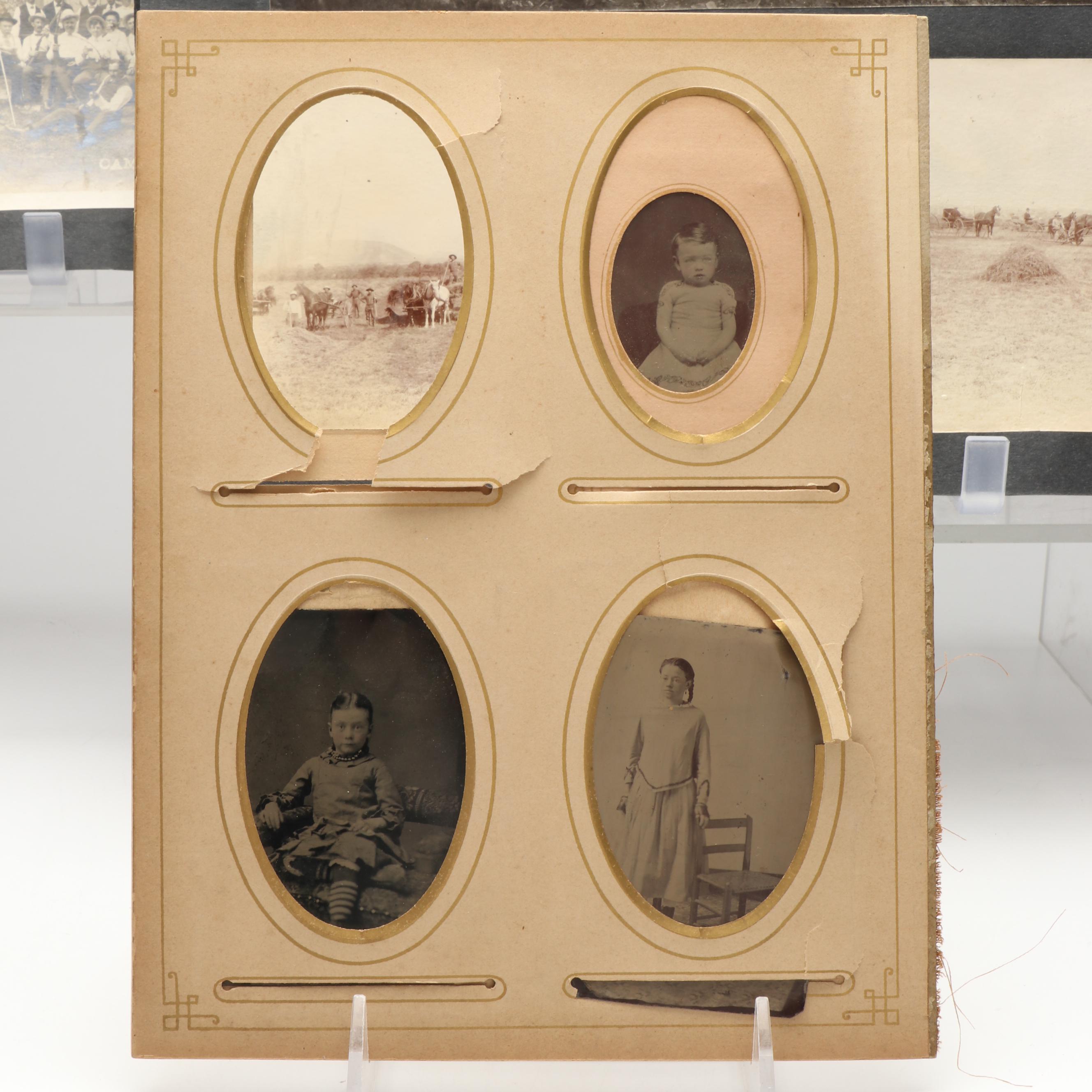 Tintypes with Other Photographs of Men, Women, Scenes and More, 19th Century