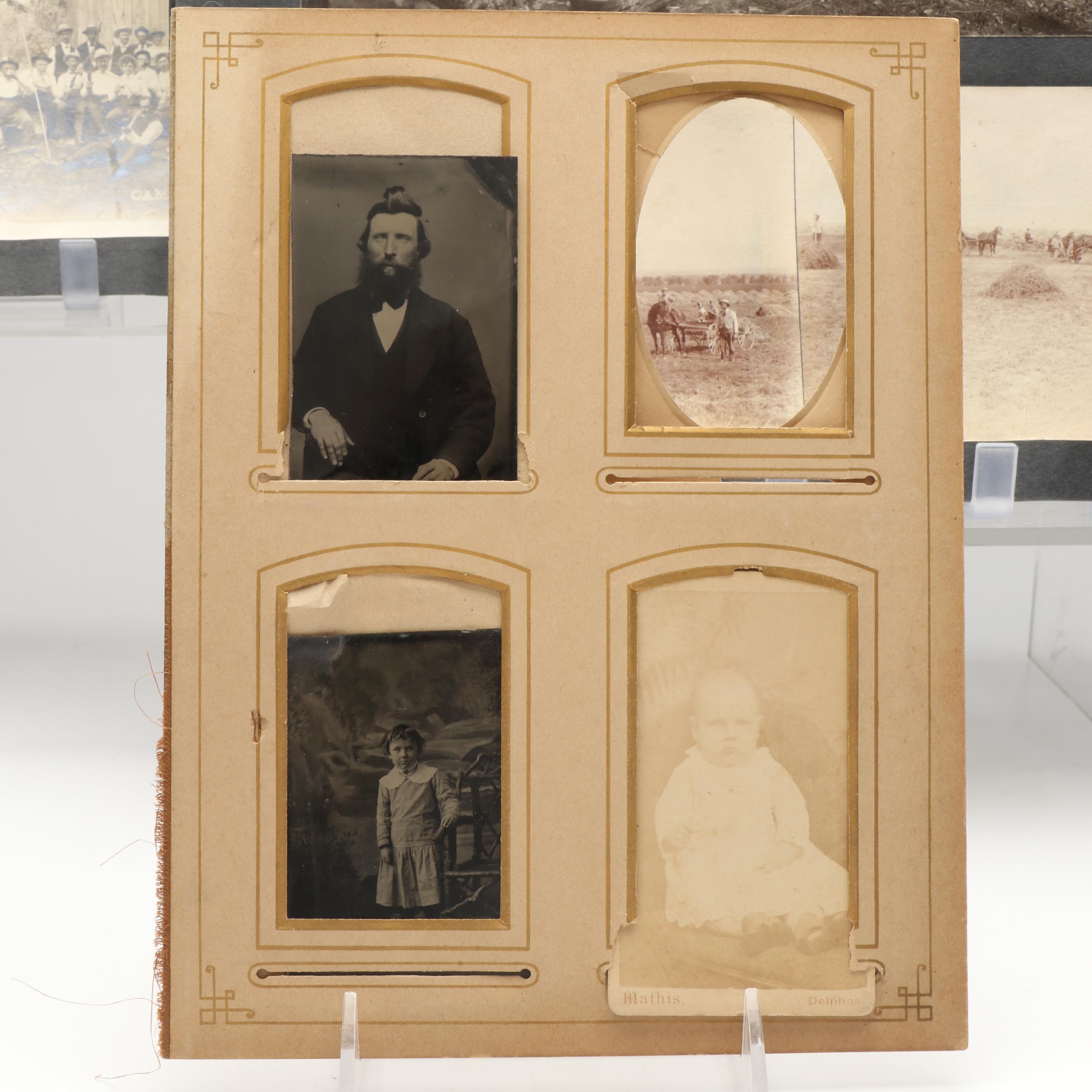 Tintypes with Other Photographs of Men, Women, Scenes and More, 19th Century