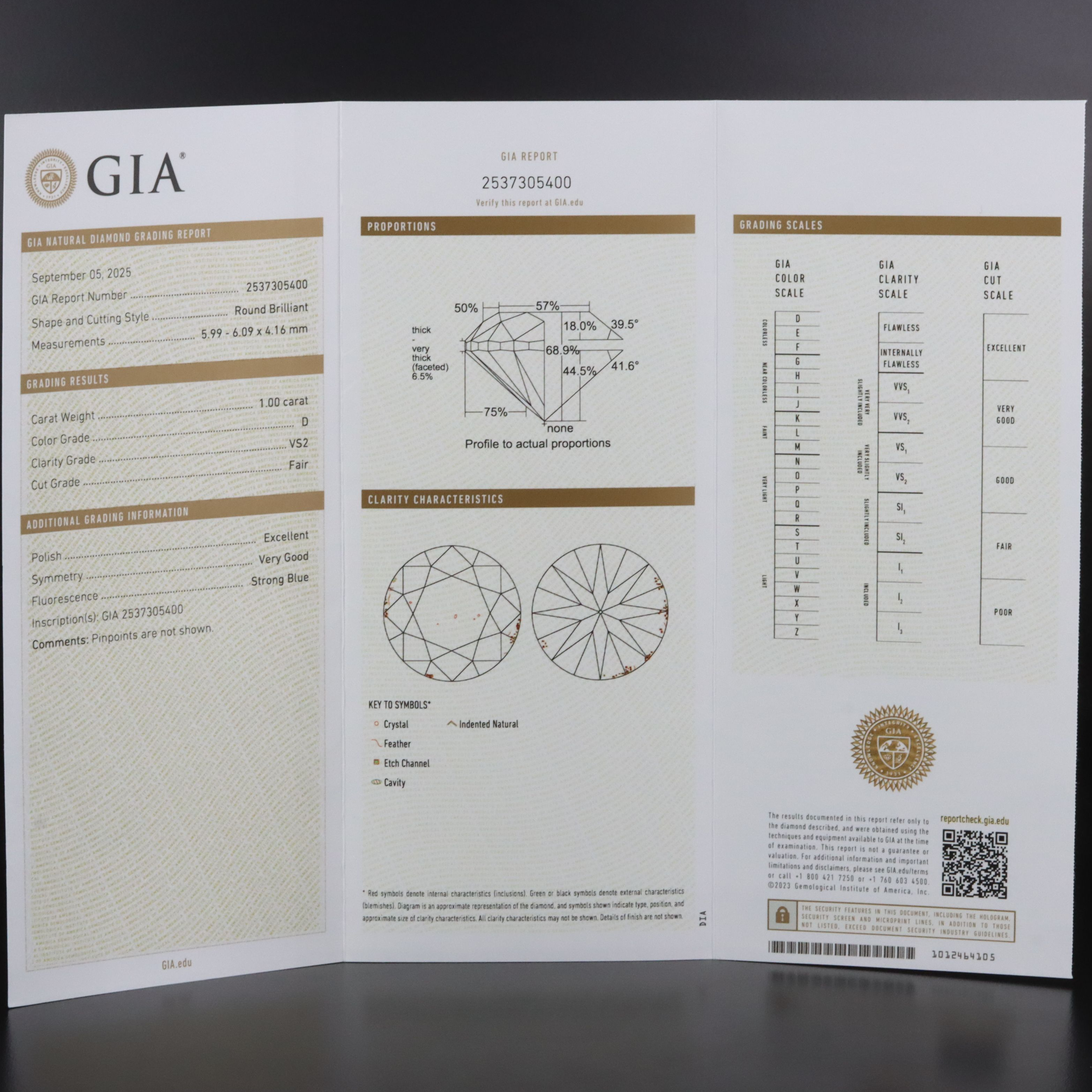 Platinum 2.00 CTW Diamond Stud Earrings with GIA Report and GIA Online Report