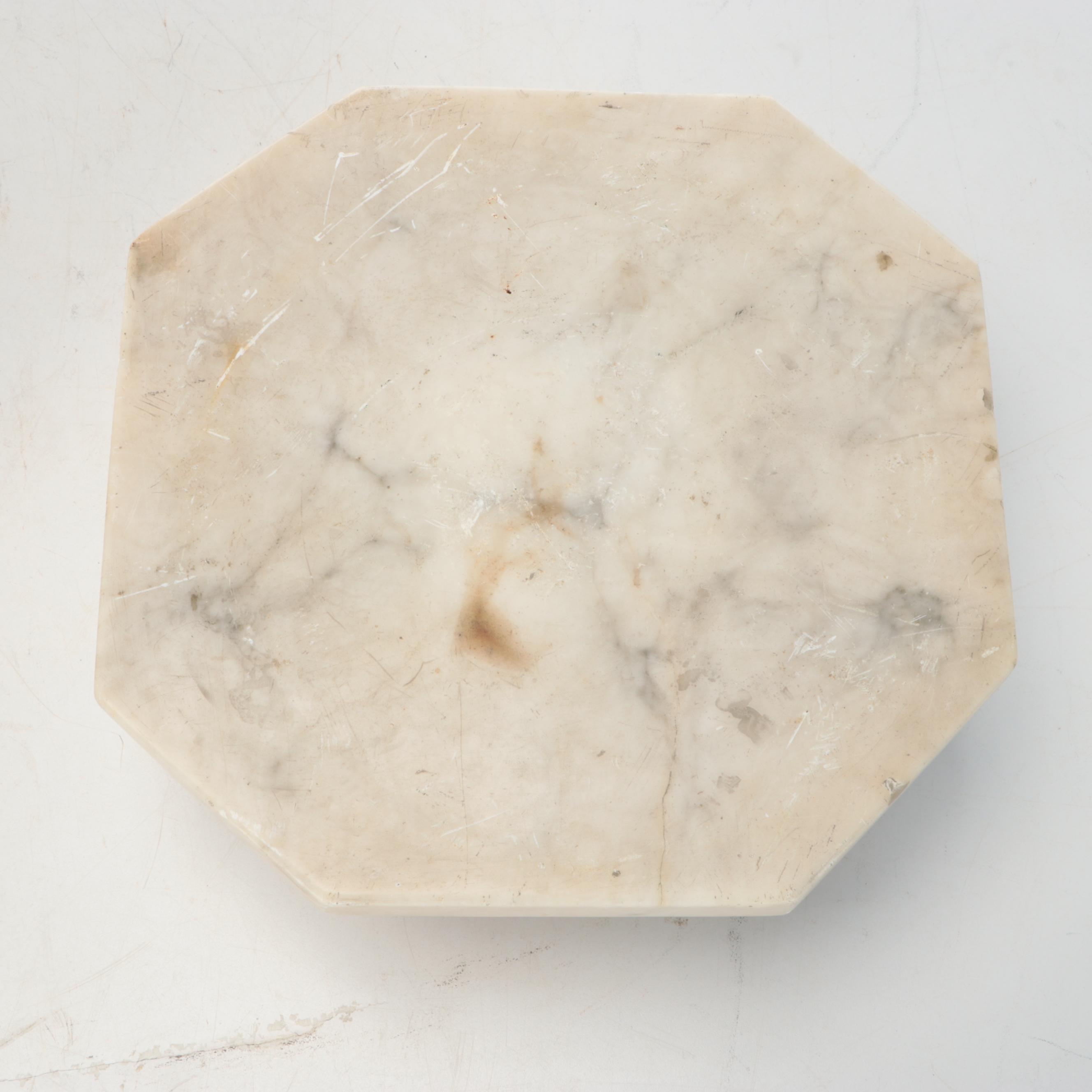 Grecian Style Carved Marble Pillar