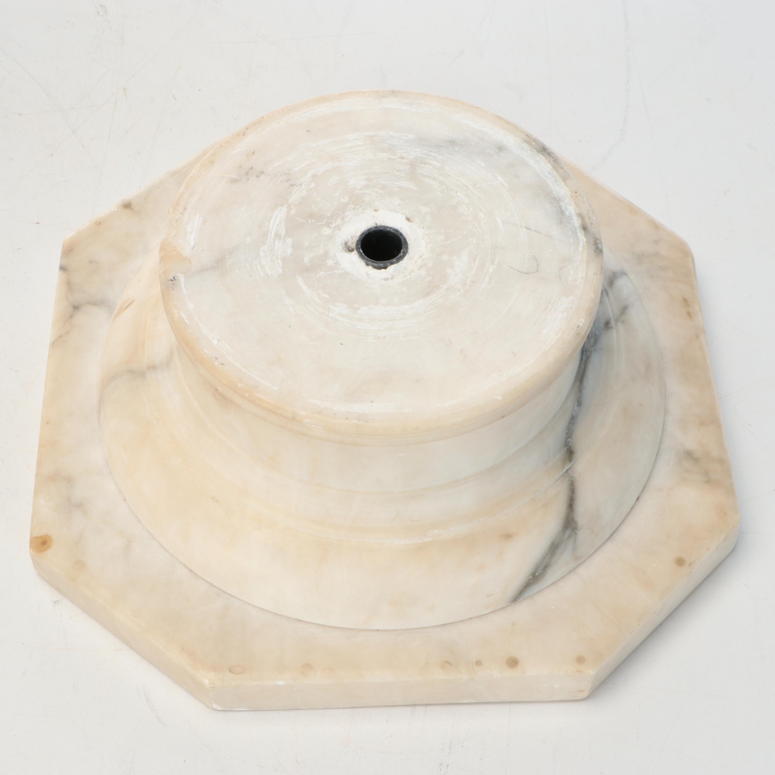 Grecian Style Carved Marble Pillar