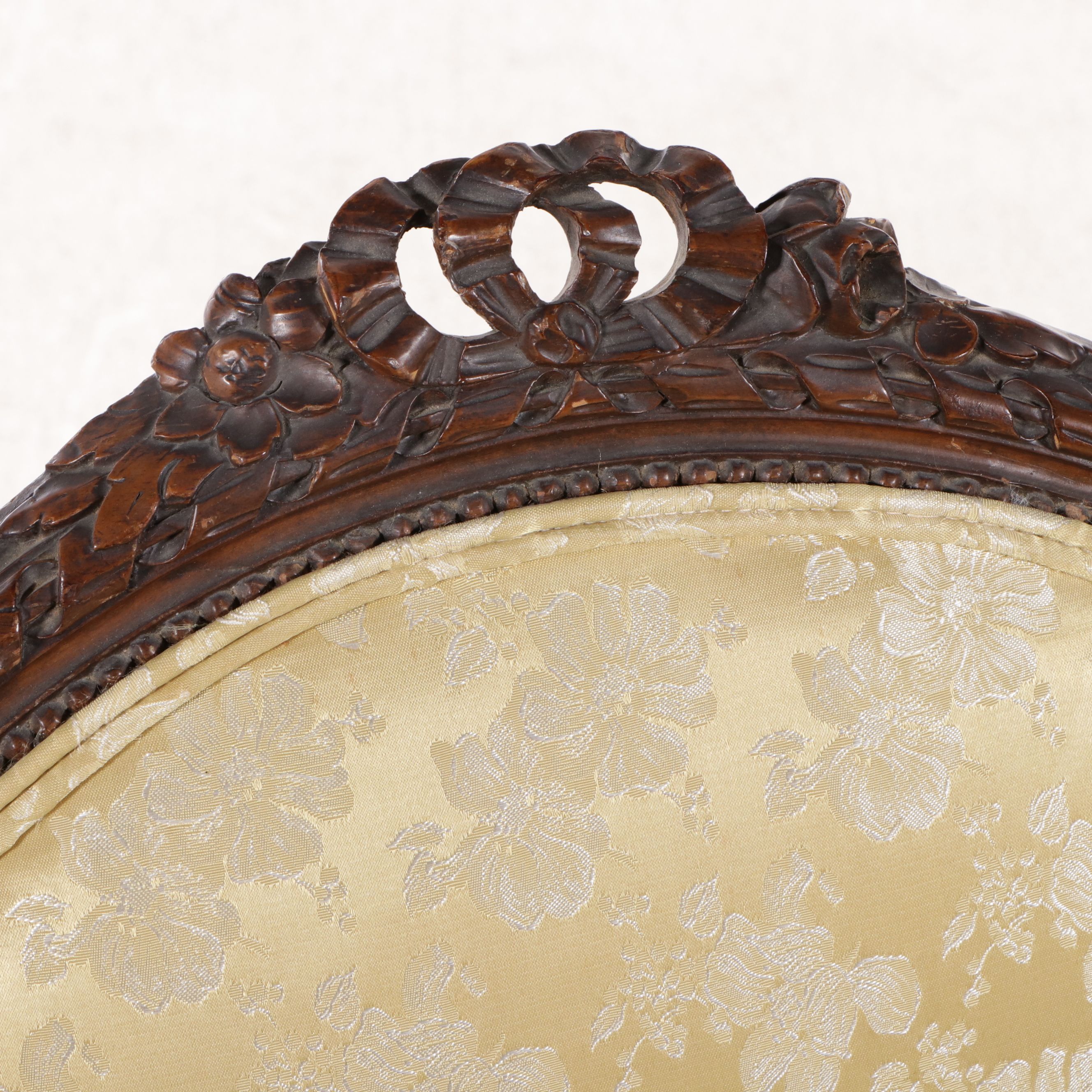 Louis XVI Style Carved Beech Fauteuil