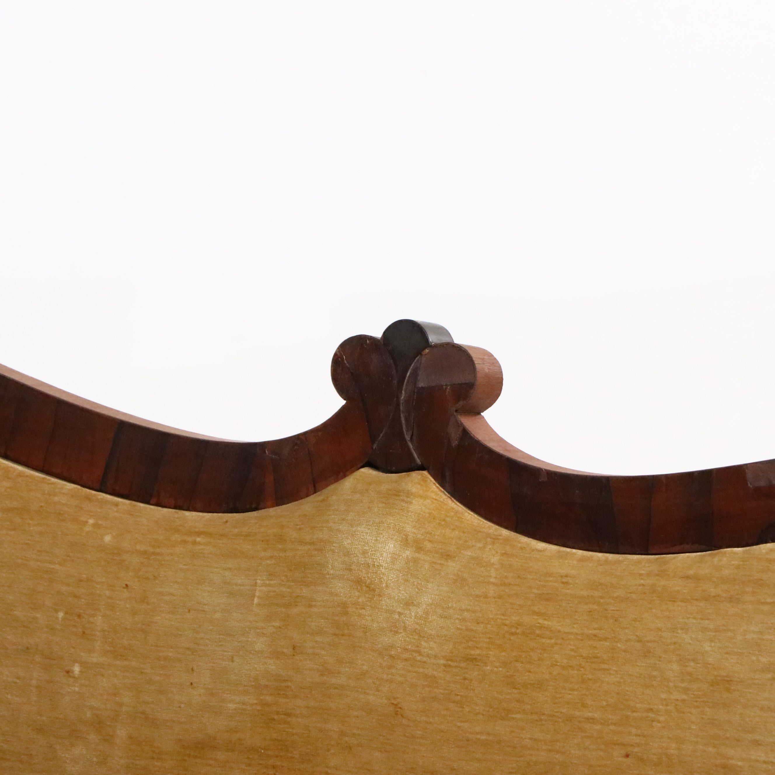 Empire Revival Upholstered Mahogany Sofa, Late 19th Century