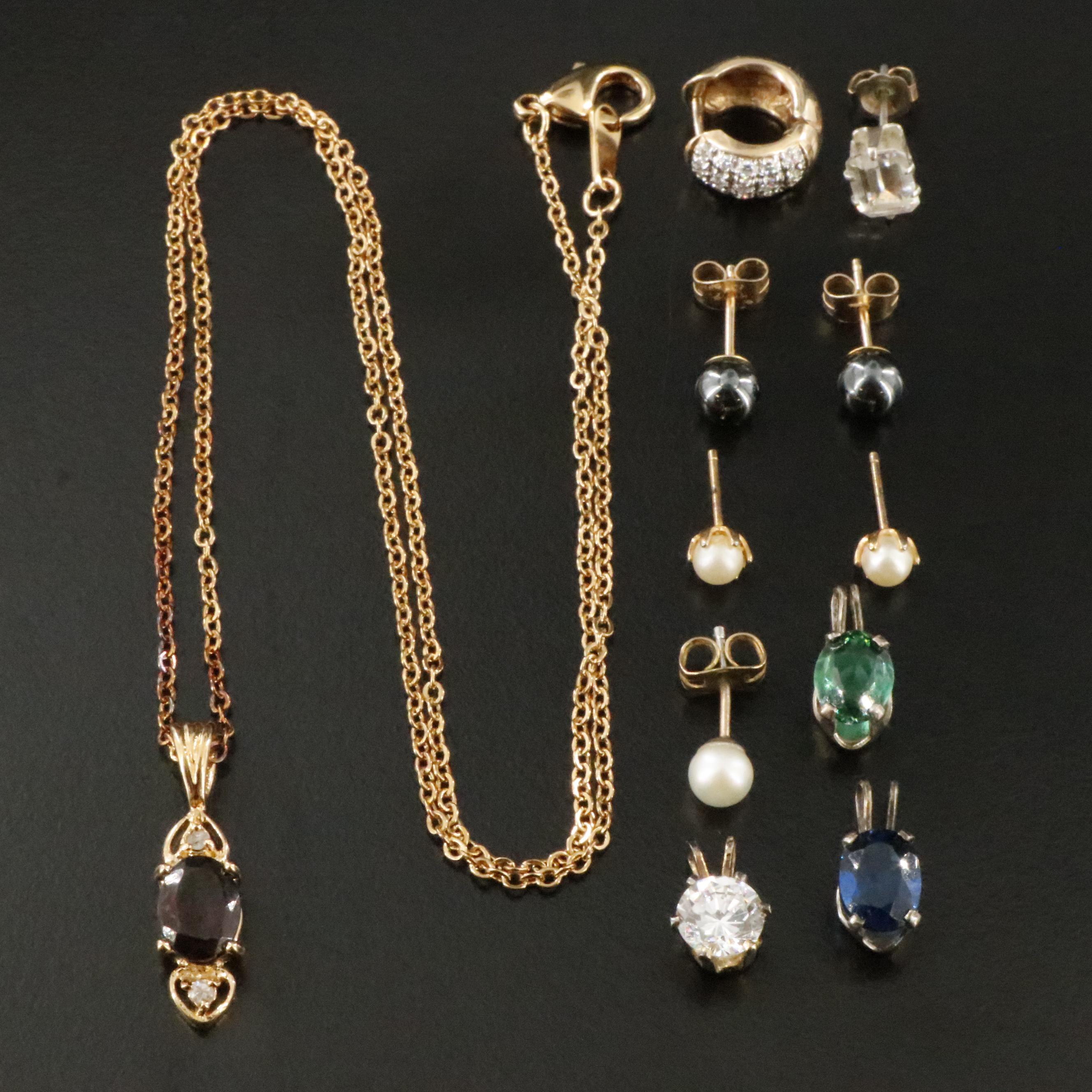 14K, Garnet and Diamond Featured in Jewelry Collection