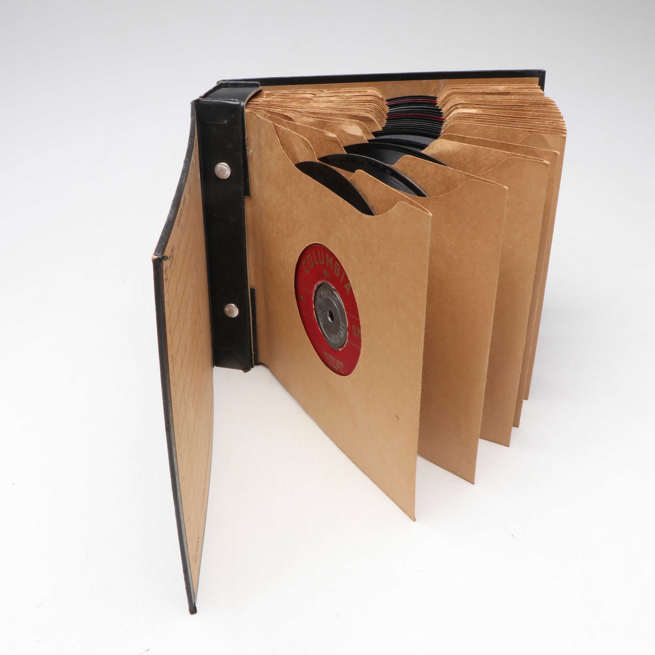 Record Cases with Elvis Presley, The Beatles, and More 7" Vinyl Record Albums