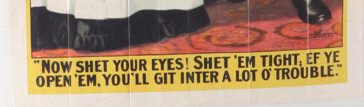 Charles Frohman's Company "David Harum" Lithograph Poster, 1901