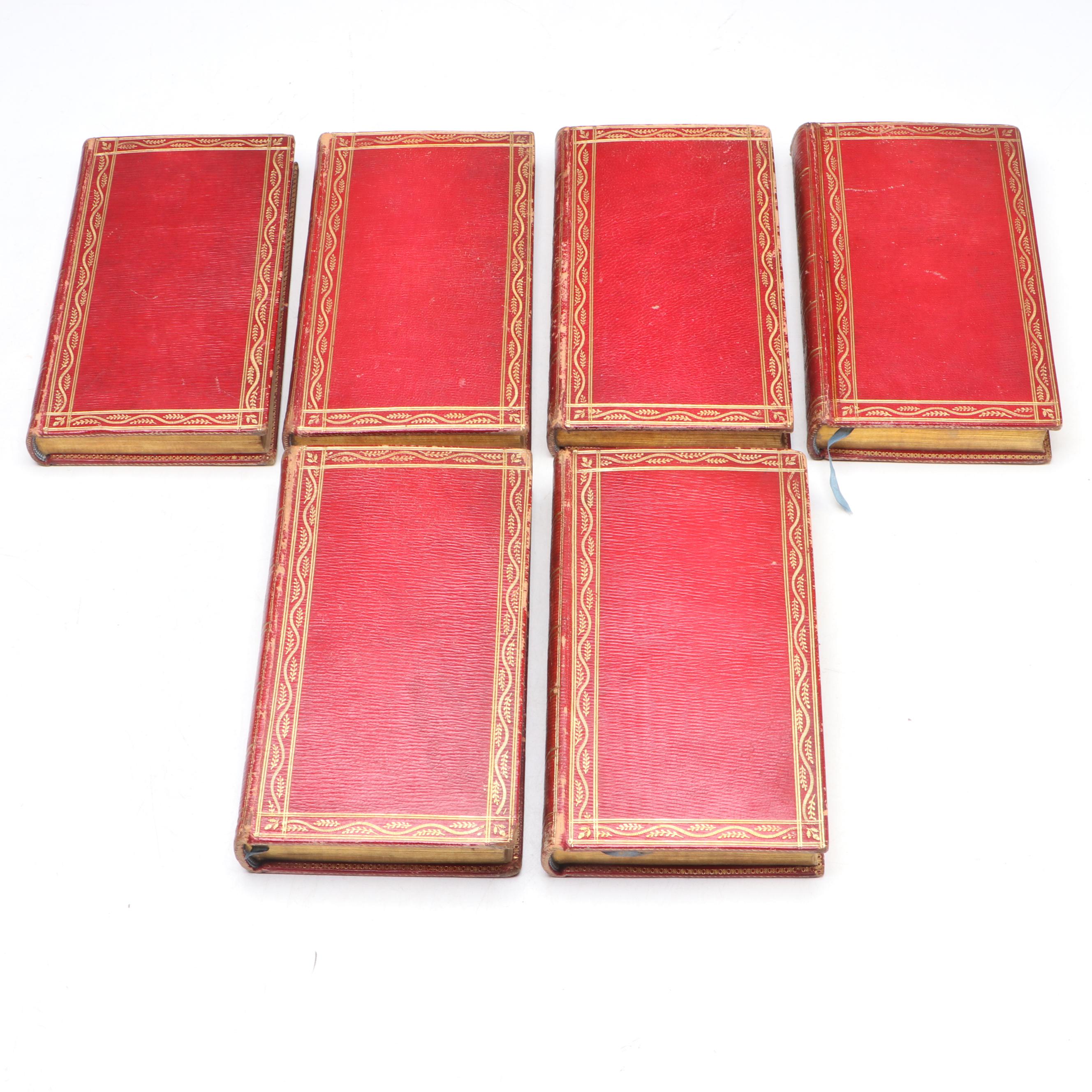 Leather Bound "Histoire de M. Cleveland" Six-Volume Set by l’Abbé Prévost, 1808