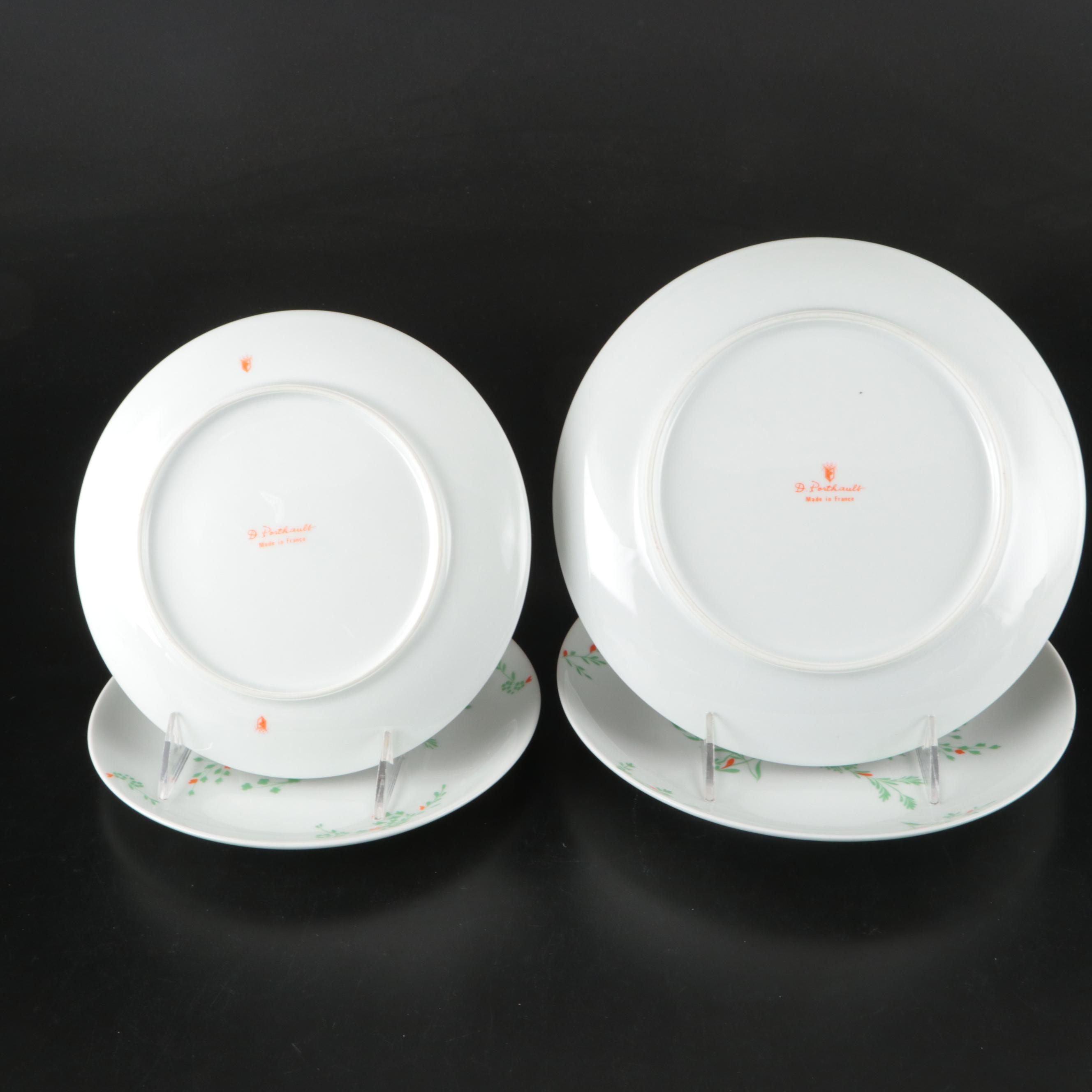 D. Porthault French Porcelain Floral Dinnerware